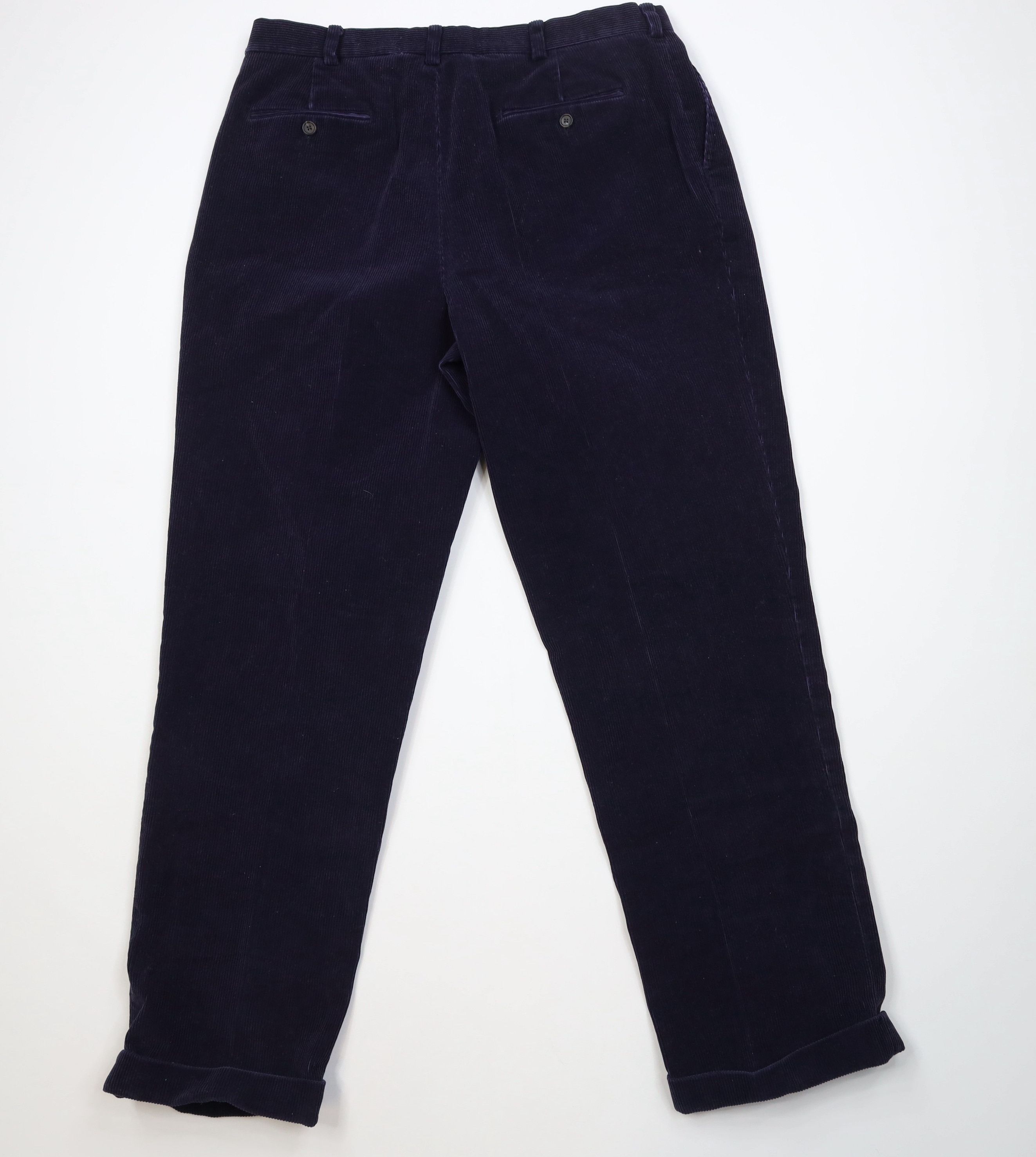Lands' End Vintage 90s Lands End Heavy Wide Leg Corduroy Chino Pants Size US 36 / EU 52 - 10 Thumbnail