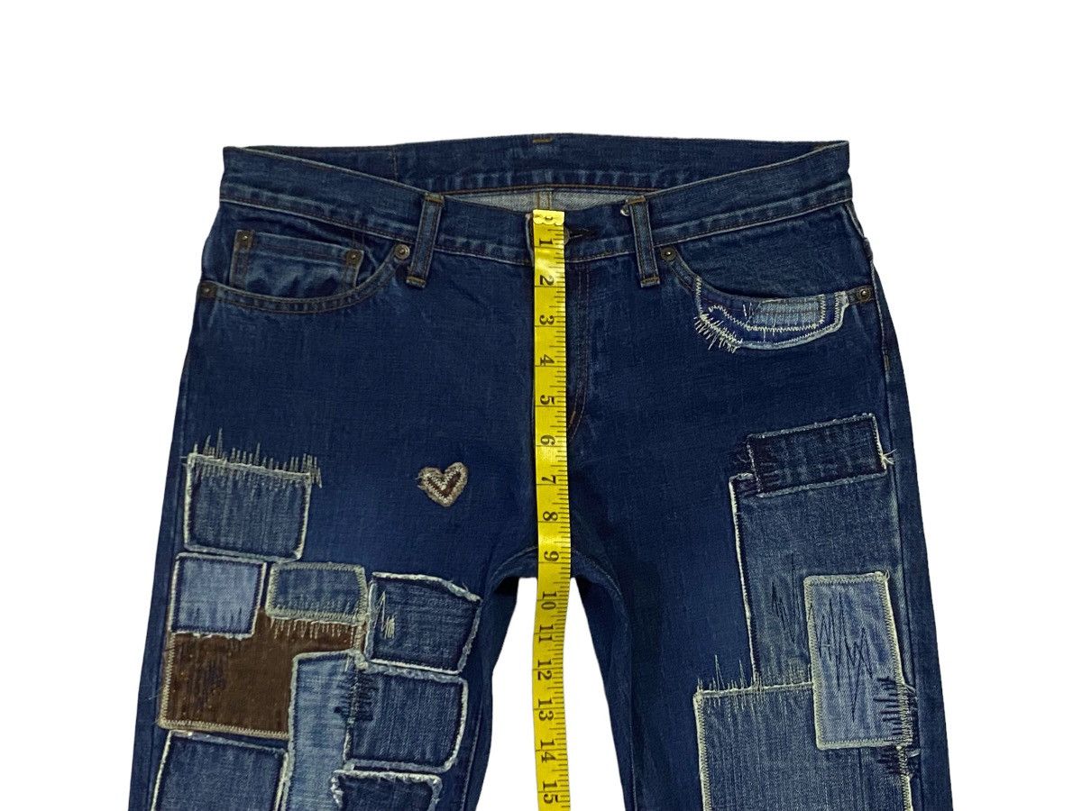 Hysteric Glamour × Japanese Brand Hysteric Glamour Patchwork Denim Pants Size US 30 / EU 46 - 5 Thumbnail