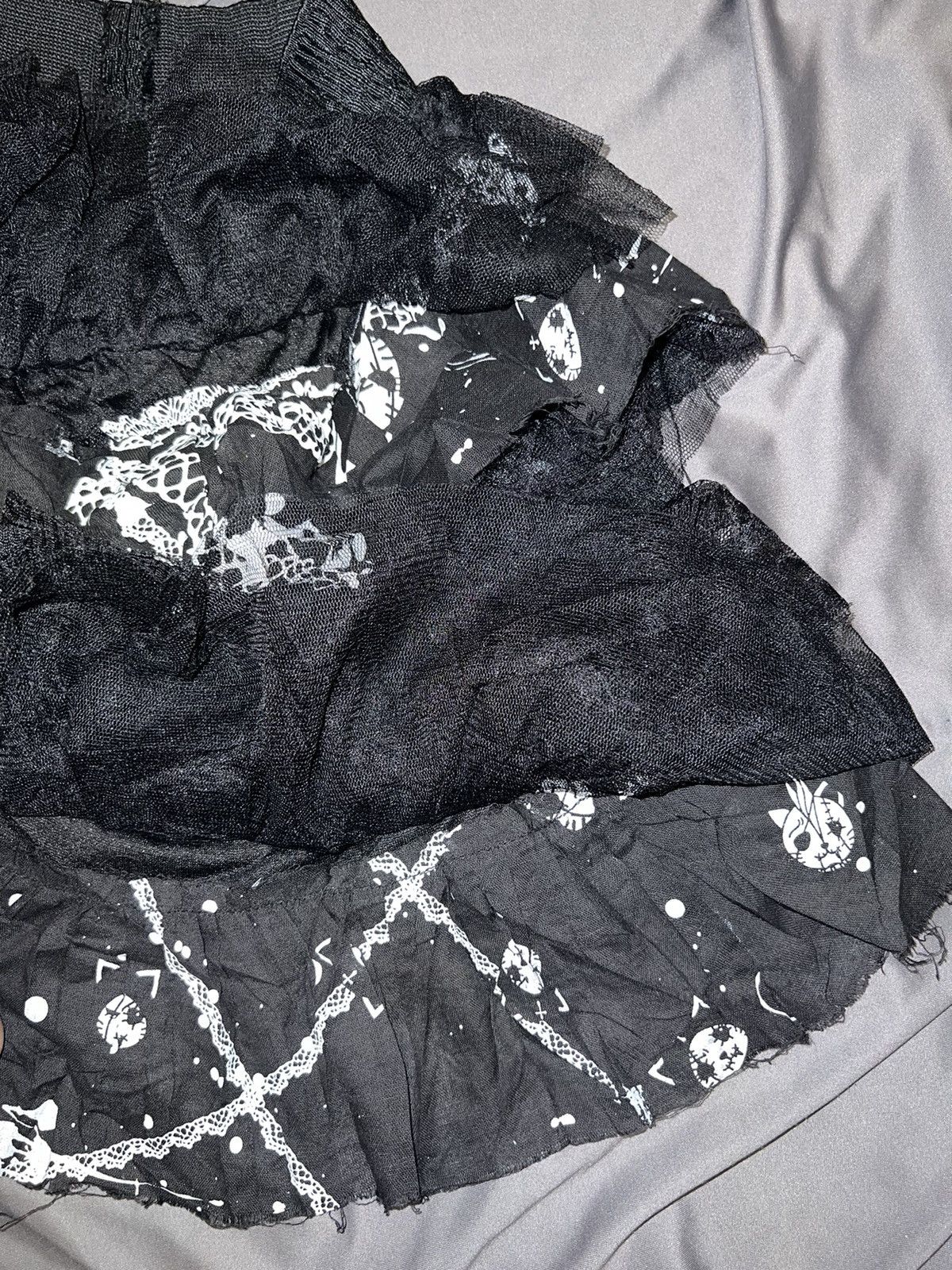 Japanese Brand H.naoto Hangry & Angry lace tutu skirt 🧛🏻‍♀️☠️ Size 26" / US 2 / IT 38 - 9 Thumbnail