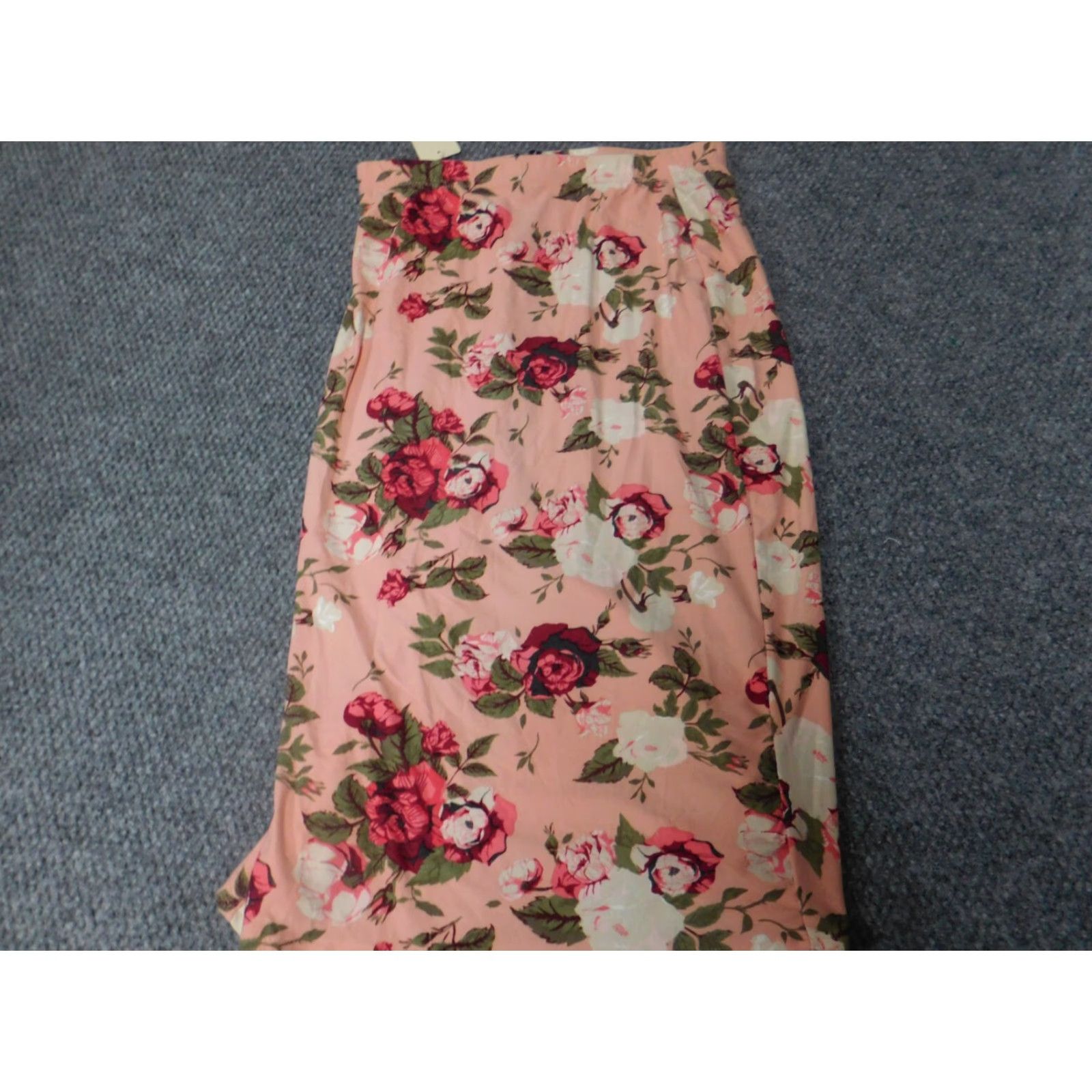 Pinko Hot Gal Skirt Womens Midi Pink Floral Zip Zipper Straight Pencil Lined Regular Size M Size 32" / US 10 / IT 46 - 2 Thumbnail