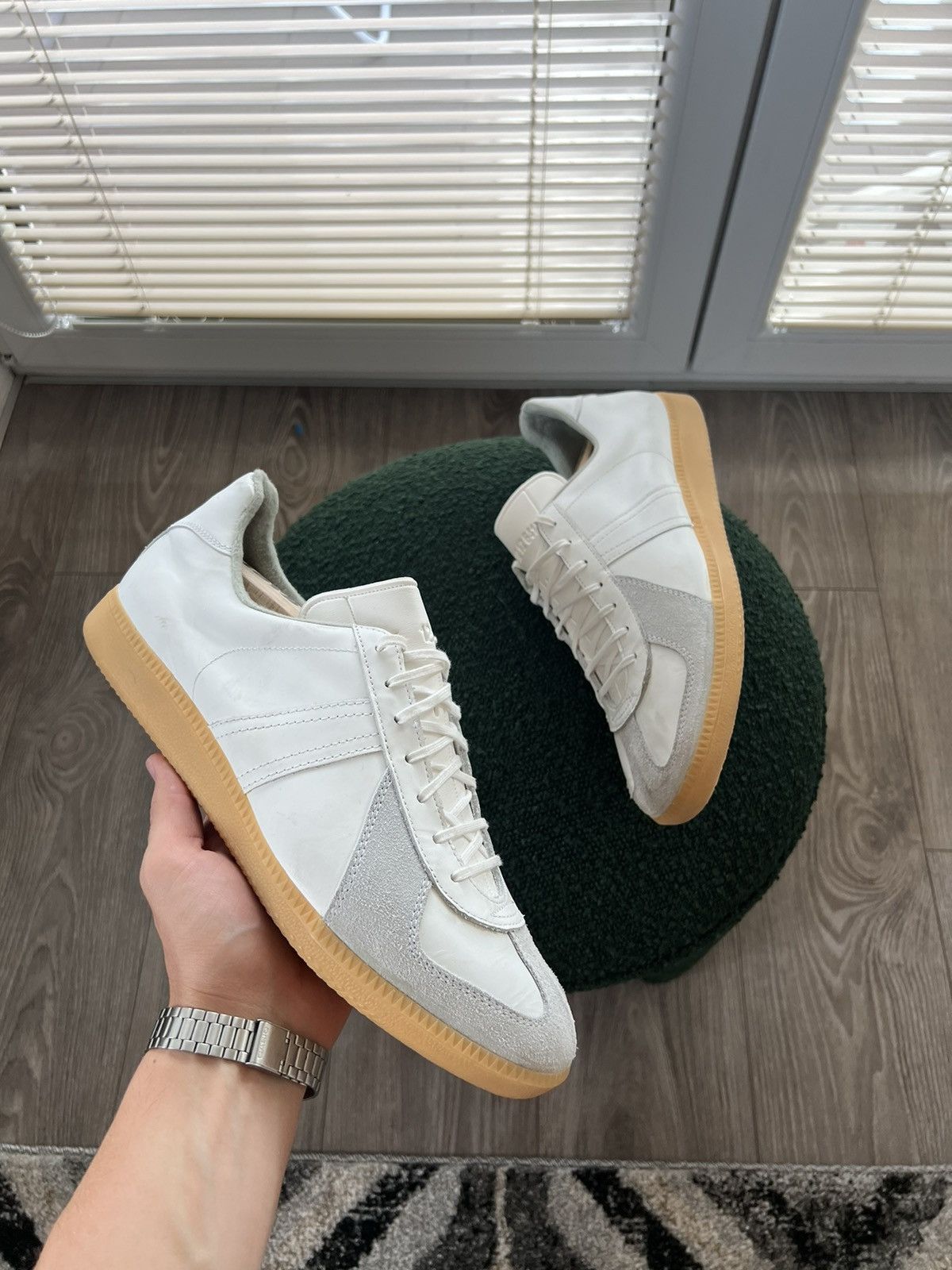 Vintage ‼️VINTAGE ARCHIVAL BW SPORT GAT LEATHERS ARMY TRAINERS SHOES‼️ Size US 12.5 / EU 45-46 - 8 Thumbnail