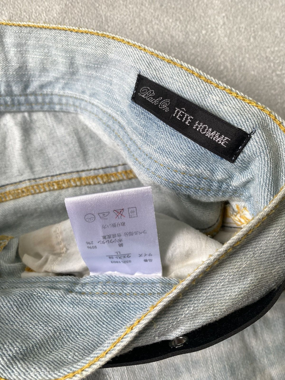 If Six Was Nine × Le Grande Bleu (L.G.B.) × Tete Homme tete homme ripped denim pants Size US 32 / EU 48 - 5 Thumbnail
