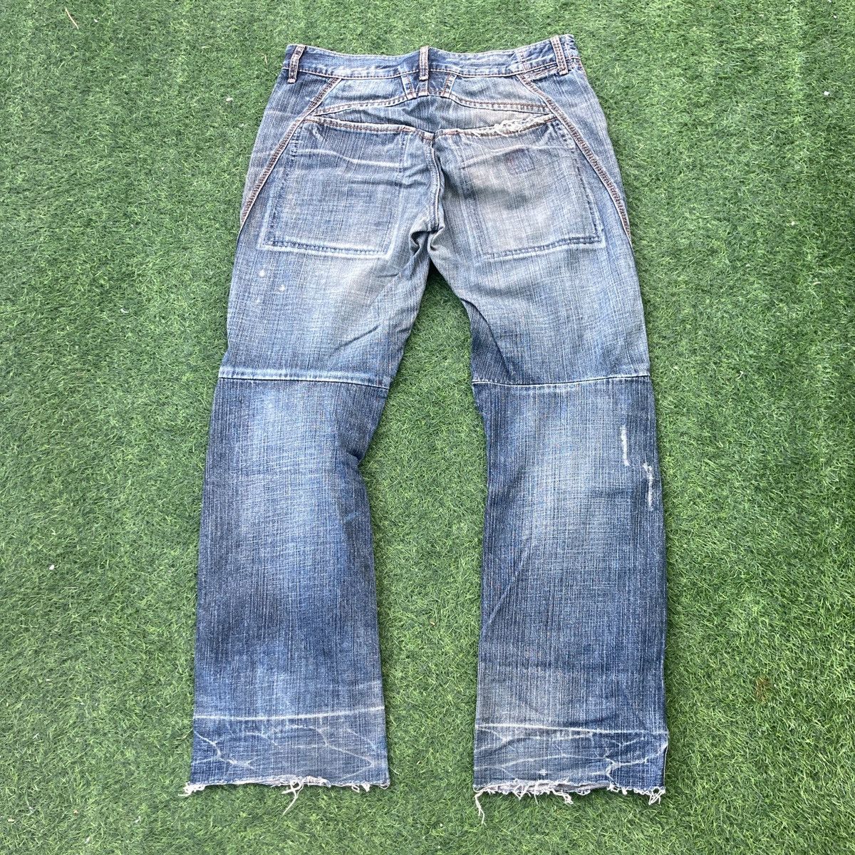 Marithe + Francois Girbaud DISTRESSED MARITHE FRANCOIS GIRBAUD JEANS Size US 35 - 2 Thumbnail