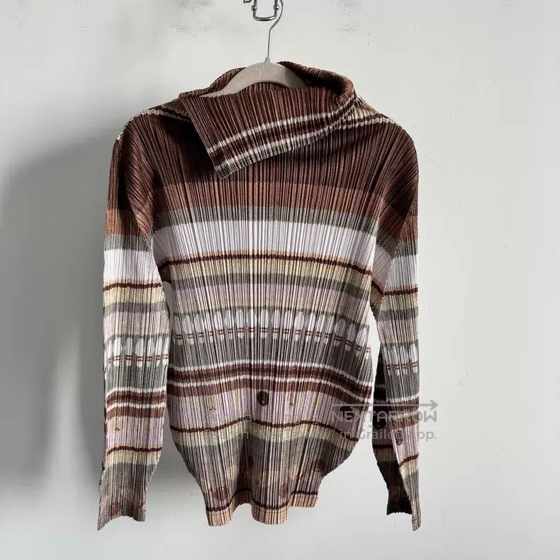 Issey Miyake Issey Miyake Brown Long Sleeve Size L / US 10 / IT 46 - 2 Thumbnail