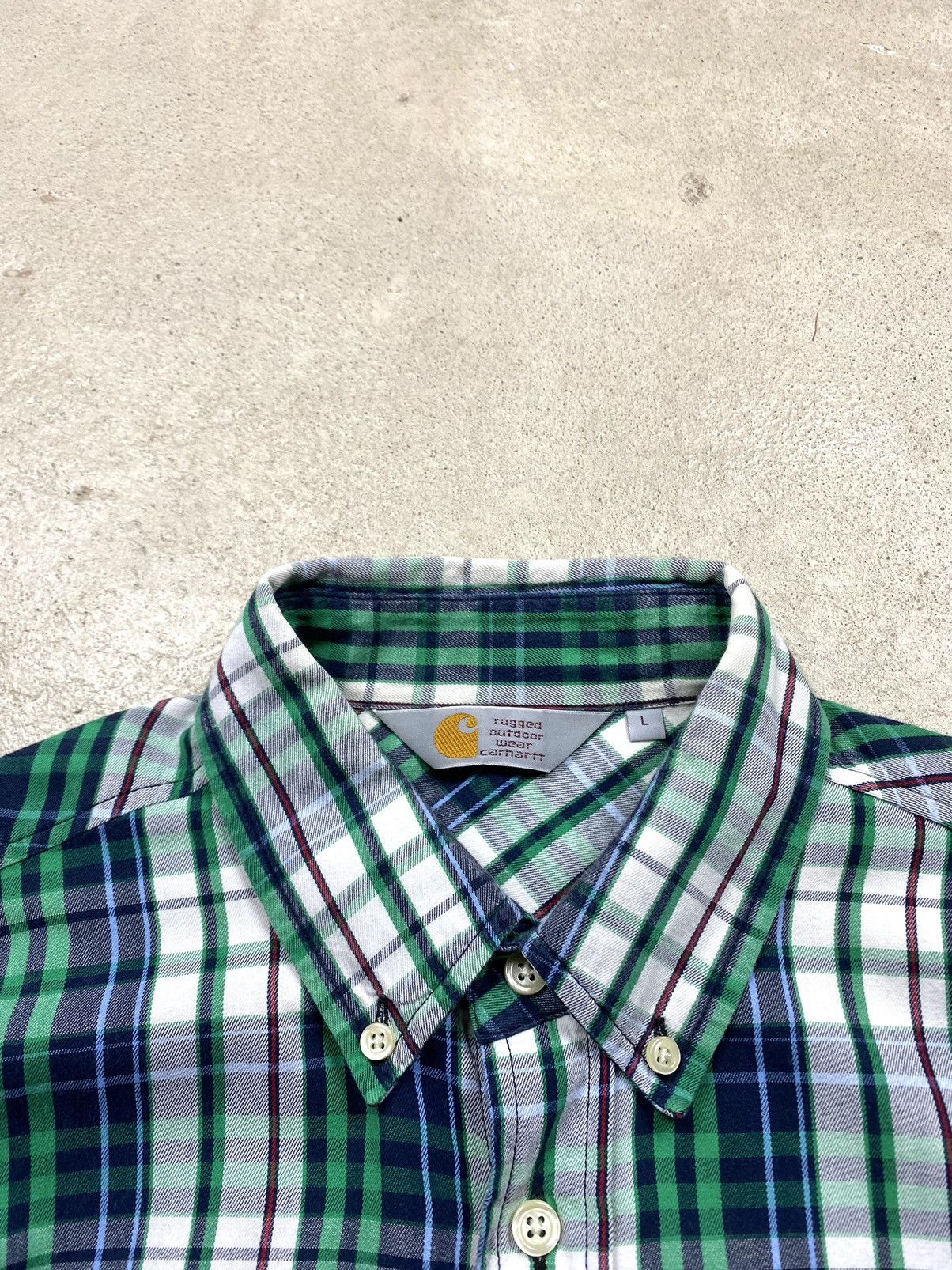 Carhartt Y2K Vintage Carhartt Checkered Plaid Shirt Hype Flannel Size US L / EU 52-54 / 3 - 6 Thumbnail