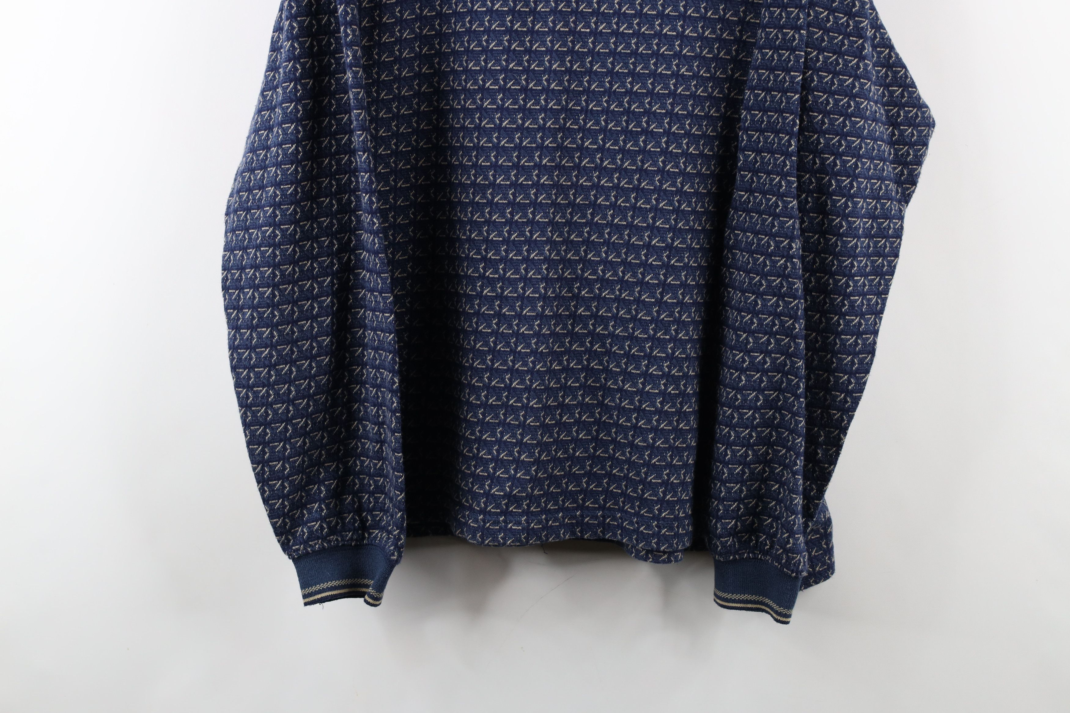 Vintage Vintage 90s Streetwear Knit Long Sleeve Rugby Polo Shirt Size US L / EU 52-54 / 3 - 3 Thumbnail