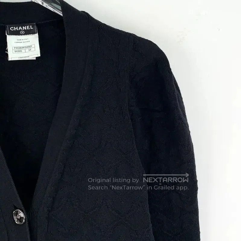 Chanel Chanel Black Cotton Women's Cardigan . Size XXS / US 00 / IT 34 - 3 Thumbnail