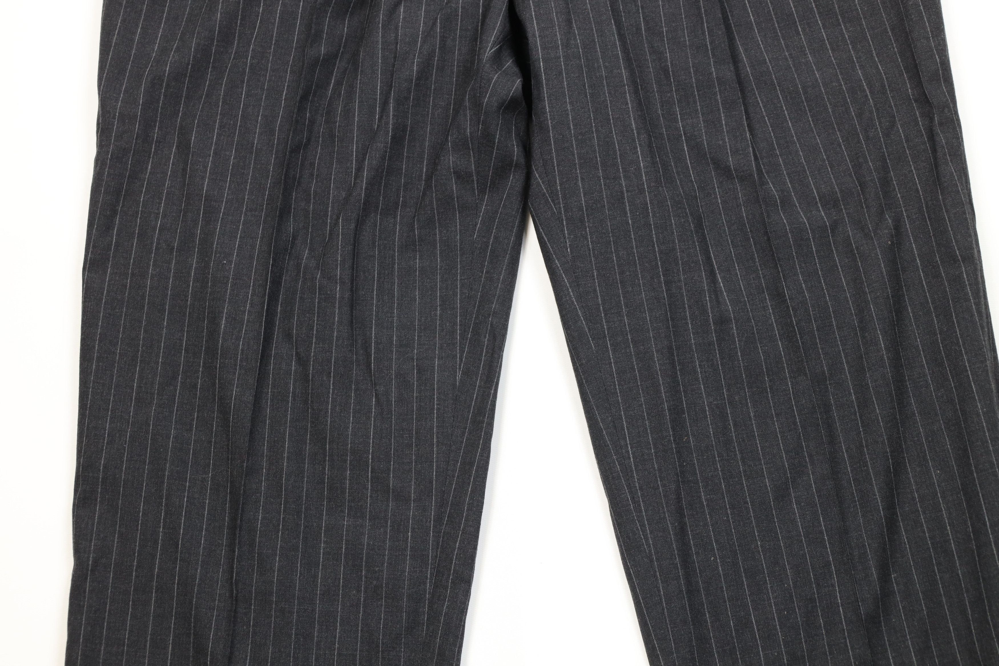 Lands' End Vintage 90s Lands End Wide Leg Chino Pants Gray USA Size US 36 / EU 52 - 3 Thumbnail