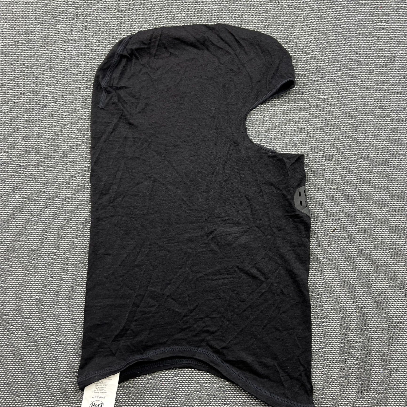 Vintage BUFF Balaclava 100% Merino Wool Outdoor Hiking Sport Thermo Black Ski Snowboard Balaclava Men One Size Black Thermal Breathable Knit Winter Cap Size ONE SIZE - 2 Thumbnail
