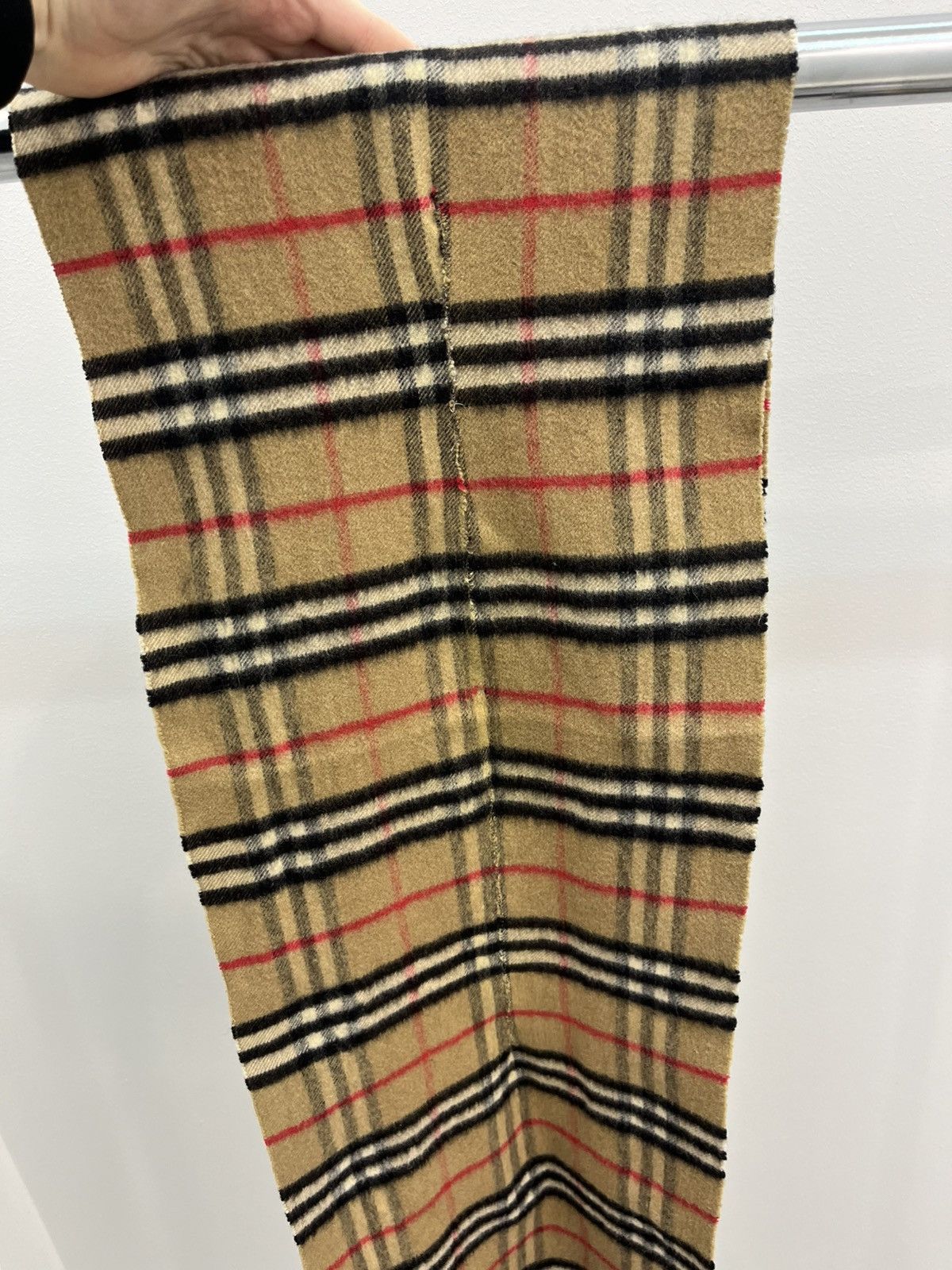 Burberry Vintage Burberrys Nova Check Cashmere Wool Scarf Size ONE SIZE - 4 Thumbnail