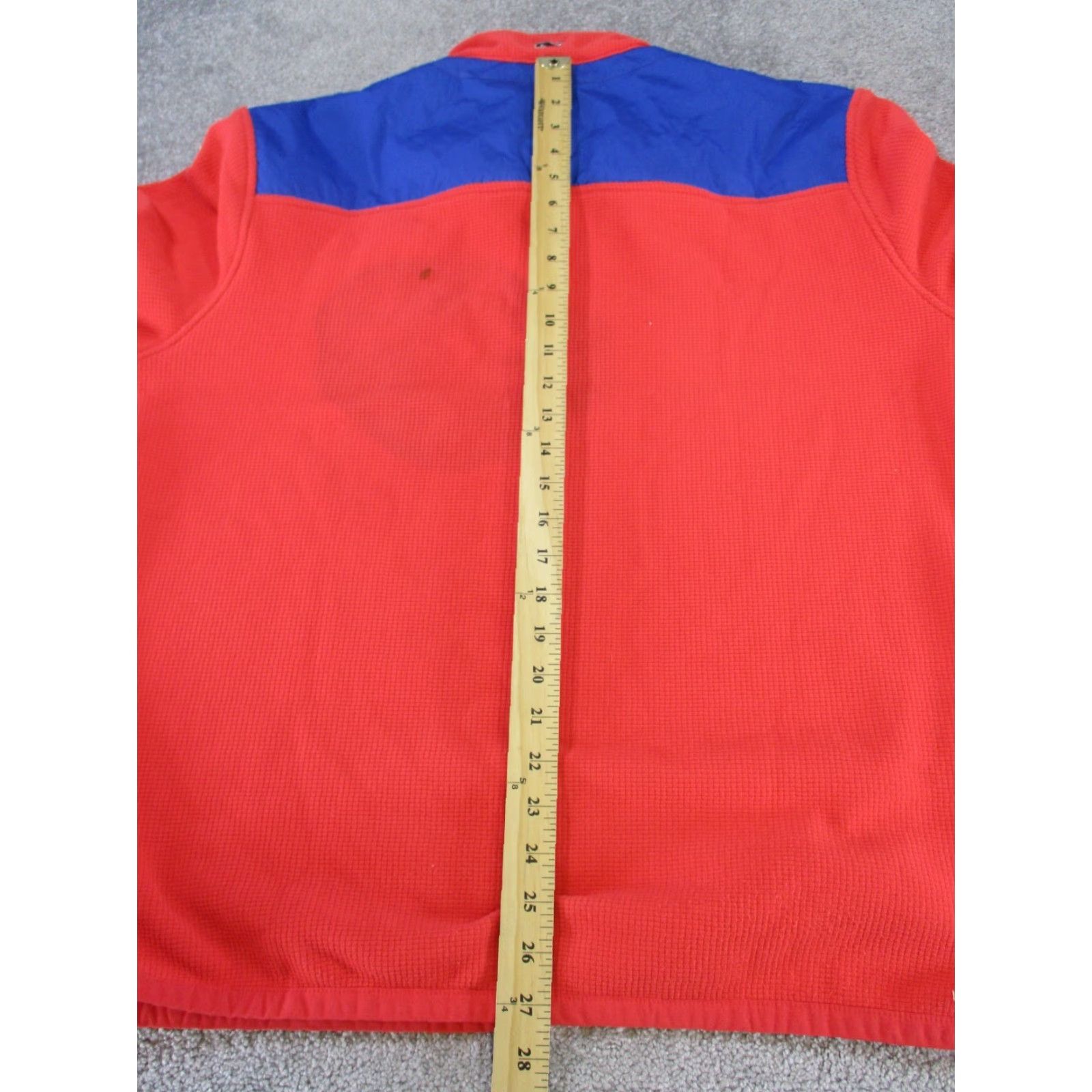 Vineyard Vines Vineyard Vines Jacket Mens Large Red Blue Waffle Knit Fleece, Windbreaker, Leather? Wait. Size US L / EU 52-54 / 3 - 7 Thumbnail