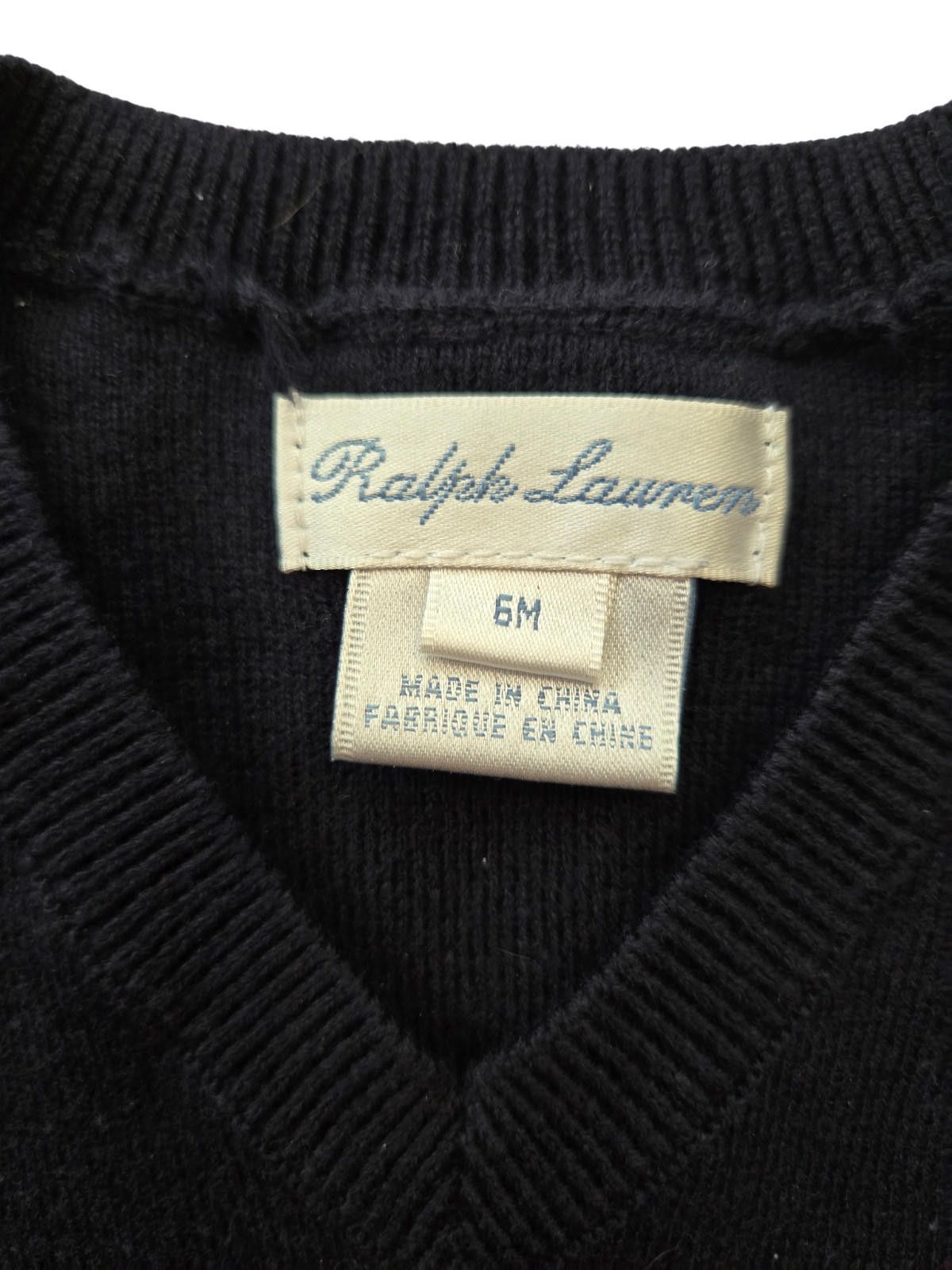 Polo Ralph Lauren Ralph Lauren Boys Infant Sweater Vest V-Neck Size 6 Months Size ONE SIZE - 2 Thumbnail