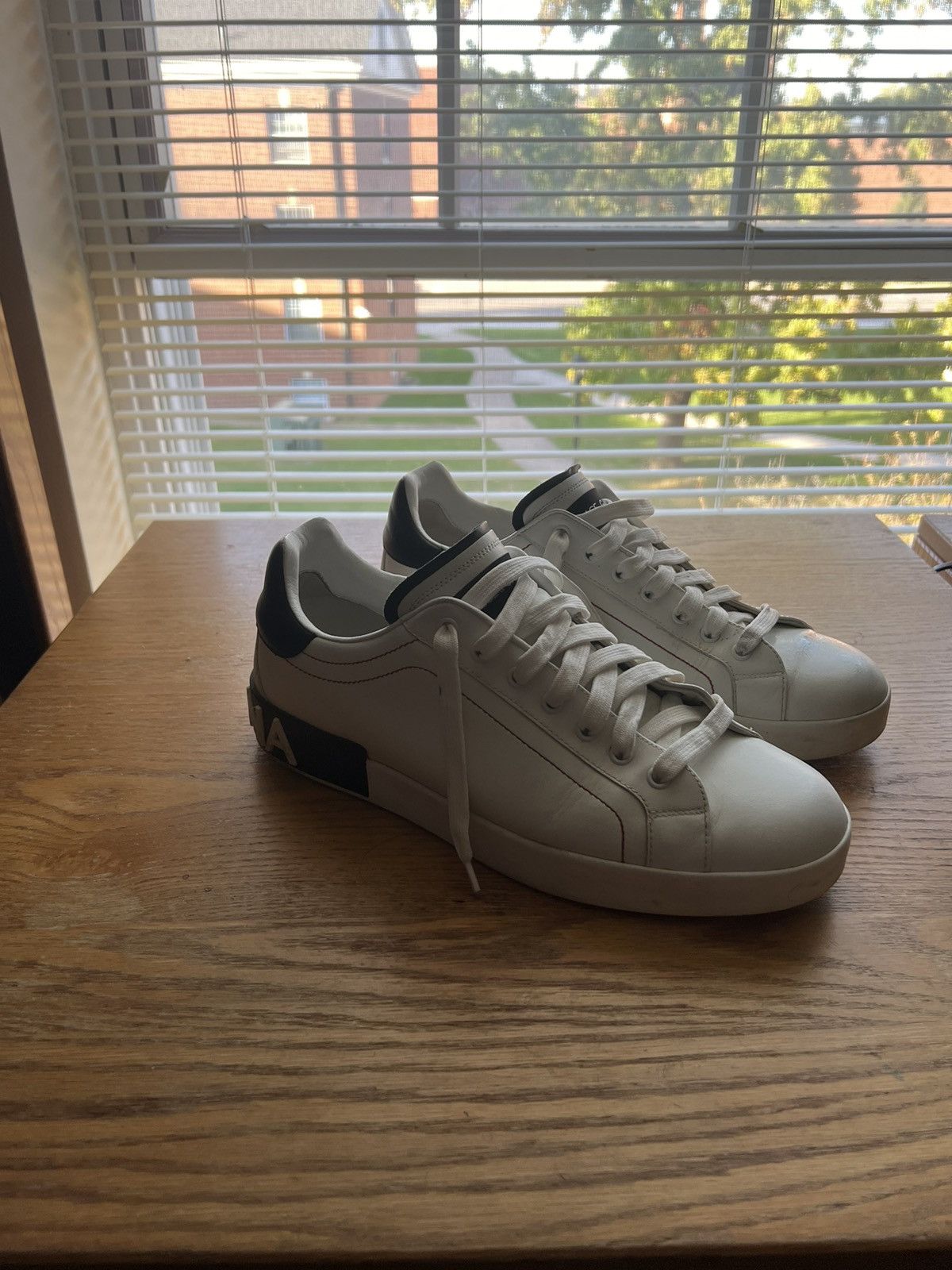 スニーカー DOLCE & GABBANA PORTOFINO LEATHER SNEAKERS Amazon.com: Dolce&Gabbana, Portofino Logo Leather Sneakers