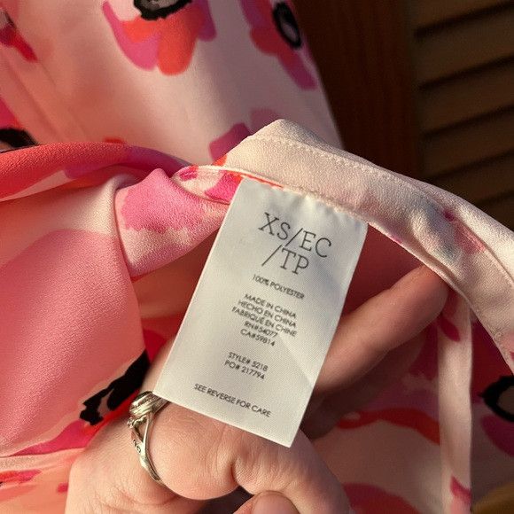 Other cabi Floating Poppies Tie Back Halter Tank Pink Floral sz xs Size XS / US 0-2 / IT 36-38 - 6 Thumbnail