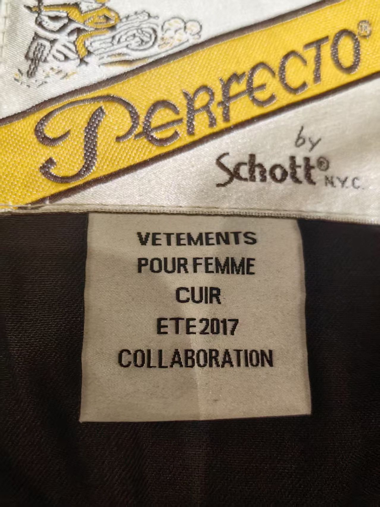 Vetements Vetements x Schott 17SS Leather Jacket Size US XS / EU 42 / 0 - 6 Thumbnail