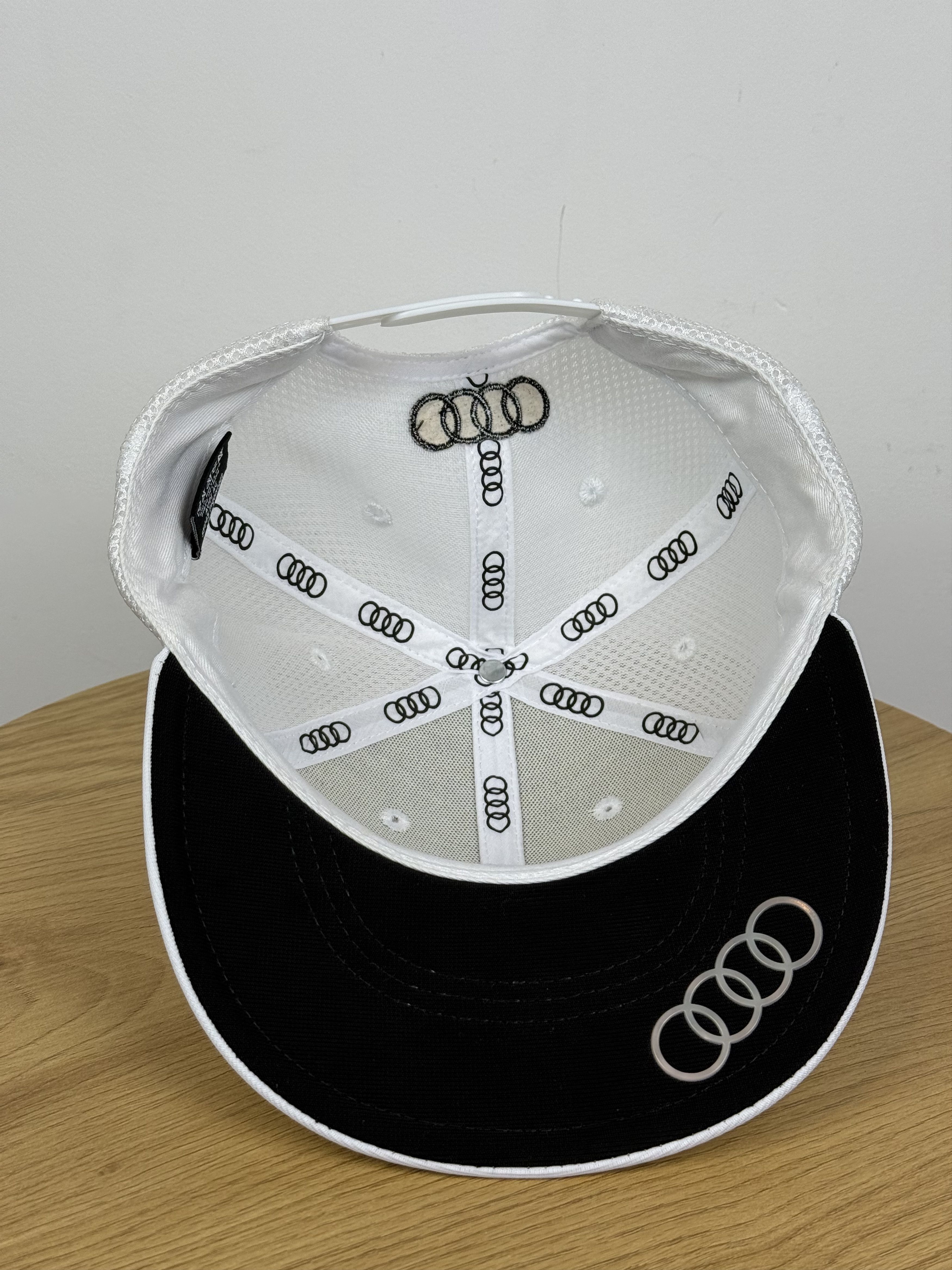 Audi Audi Quattro Cup Flat Visor Genuine Cap Hat White Authentic Size ONE SIZE - 6 Thumbnail