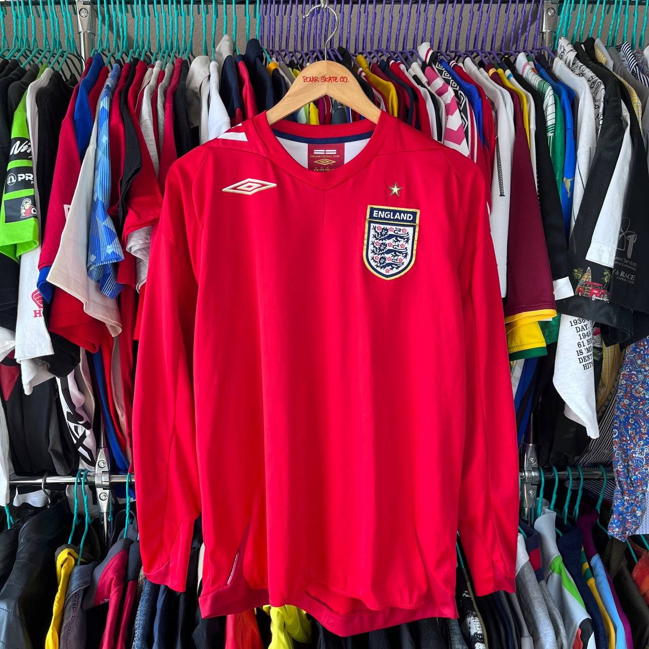 Umbro Vintage England 2006/2008 Longsleeve Football Soccer Jersey Size US M / EU 48-50 / 2 - 1 Thumbnail