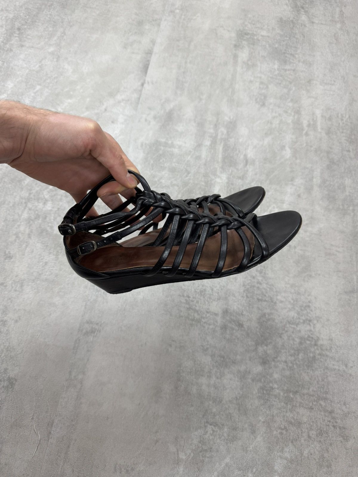 Other NOTABENE by Sinela strappy gladiator sandals Wedge Heels Size US 9 / IT 39 - 3 Thumbnail