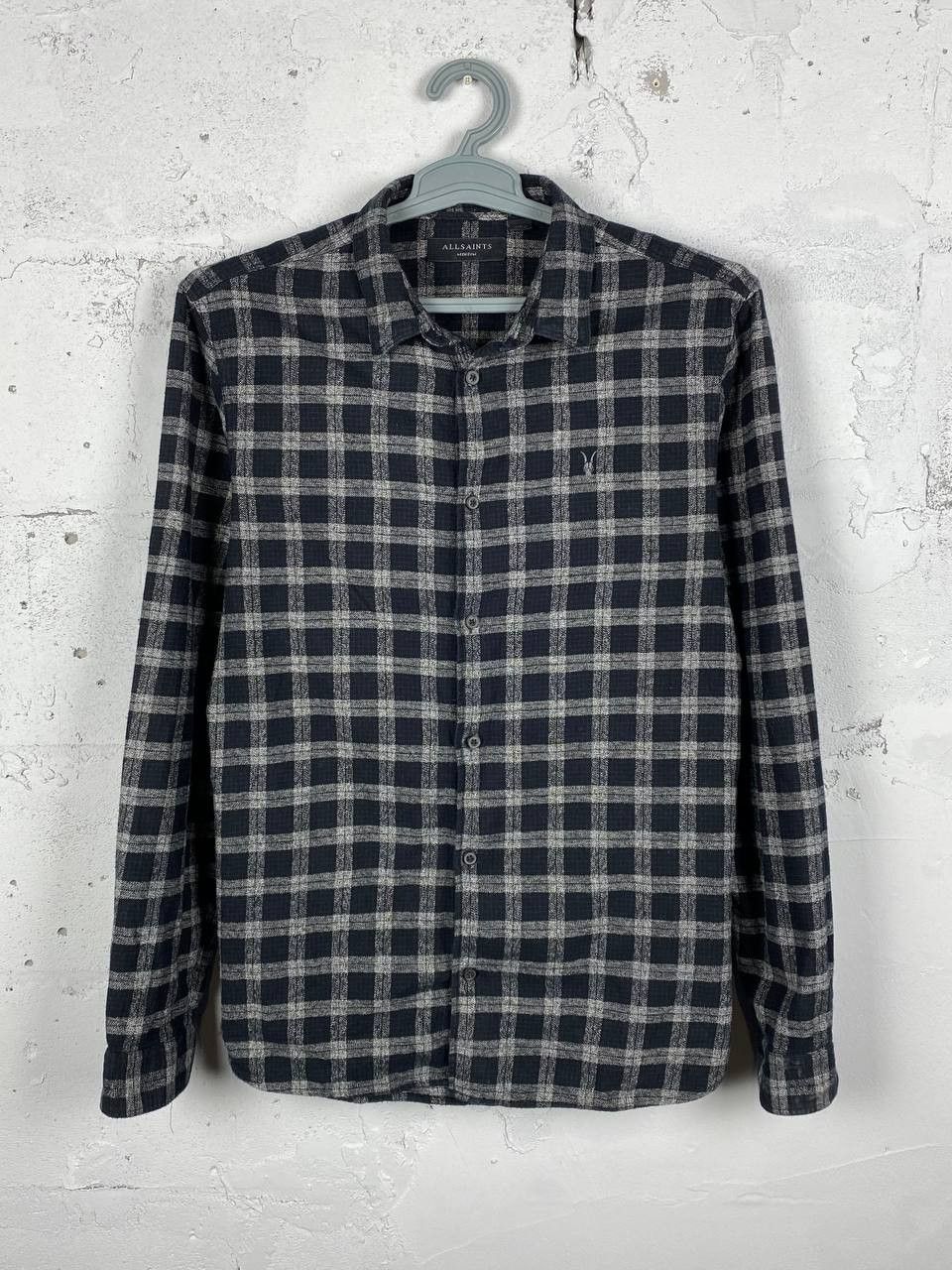 Allsaints Allsaints Prinzen Flannel Checkered Shirt Black Size M Size US M / EU 48-50 / 2 - 1 Thumbnail