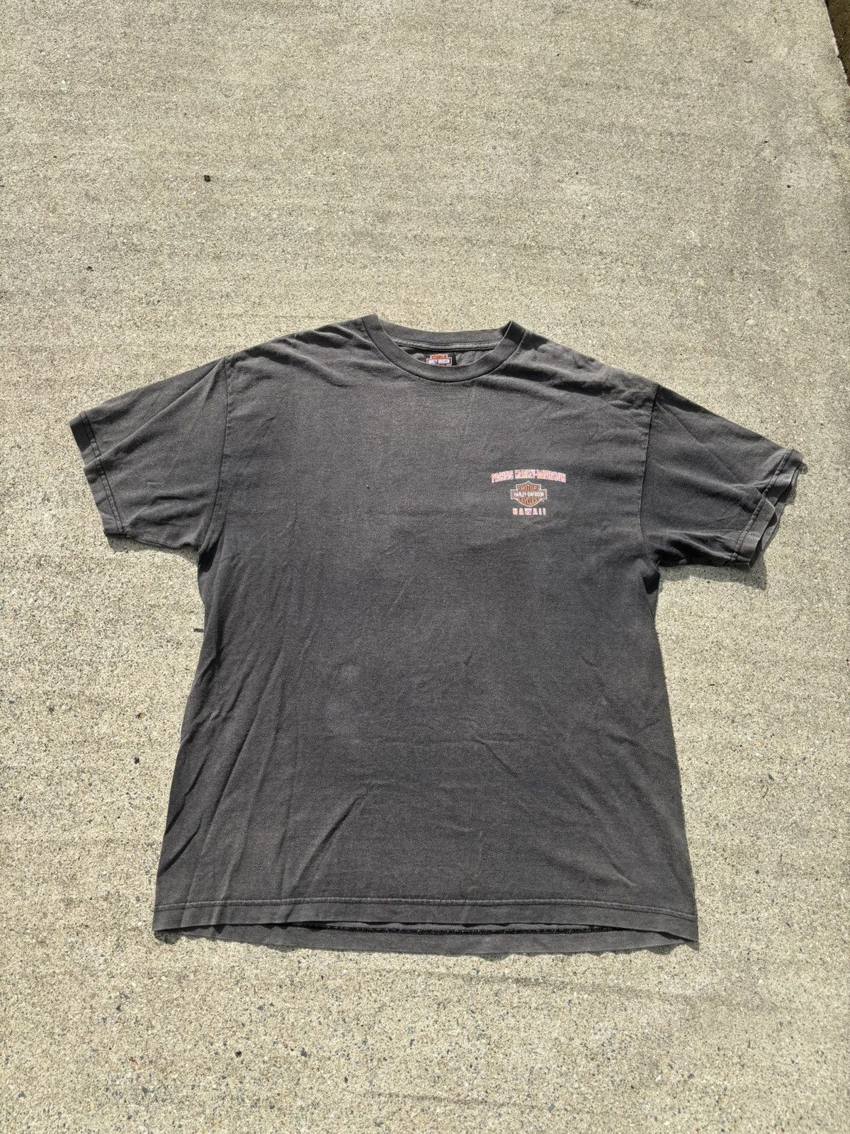 Harley Davidson Vintage 2003 Harley Davidson Hawaii Faded Tee Size US XL / EU 56 / 4 - 1 Thumbnail