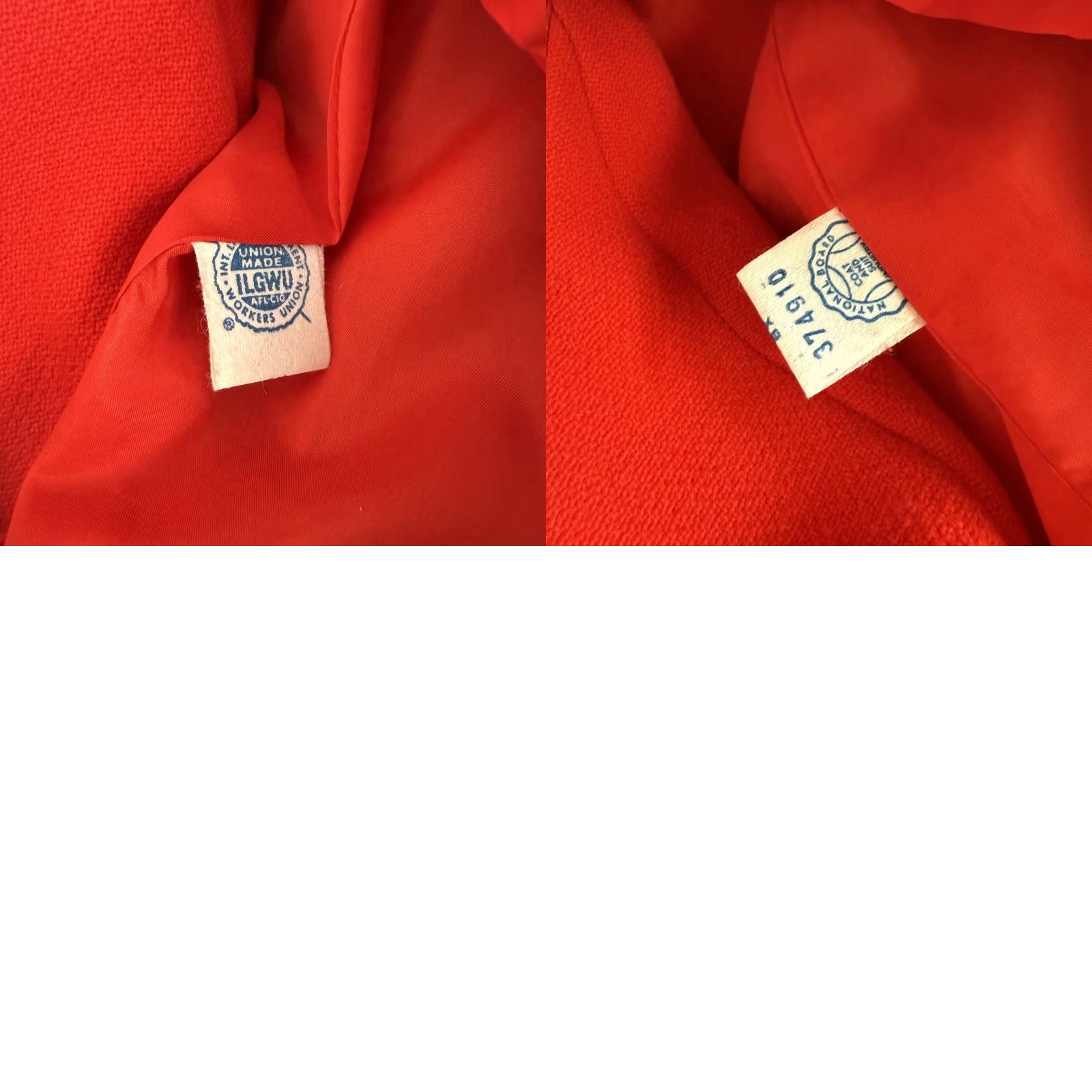 Vintage VINTAGE 60's Bert Schroeder Red Dress & Jacket Suit Fox Fur Trim Wool 100% Size M/L Women/Mens Cocktail Vintage 1960s Sheath Size M / US 6-8 / IT 42-44 - 9 Thumbnail