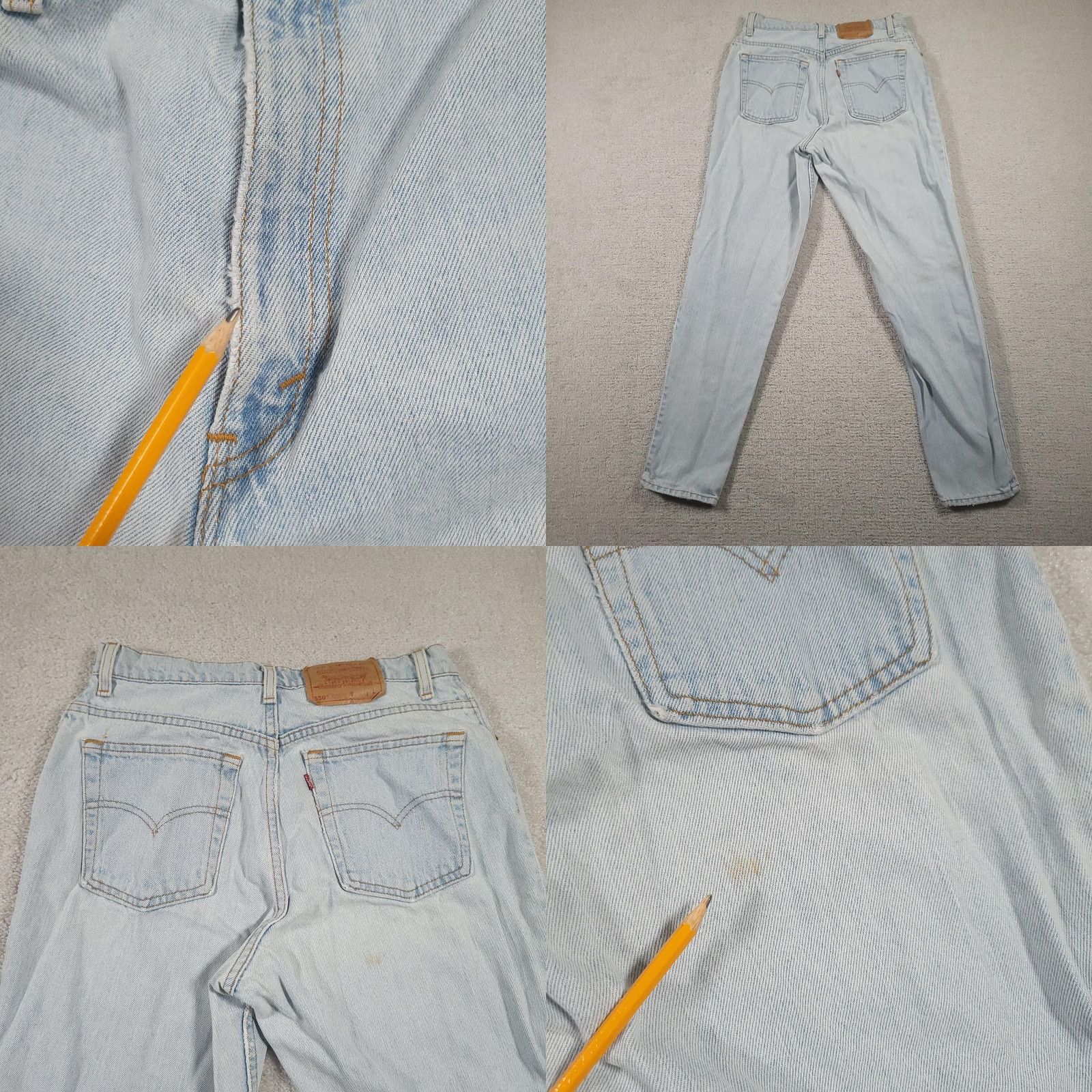 Levi's VINTAGE Levi's 550 Relaxed Tapered Mom Jeans Womens 12 Long Light Wash 90s Jeans Size 34" / US 12 / IT 48 - 10 Thumbnail