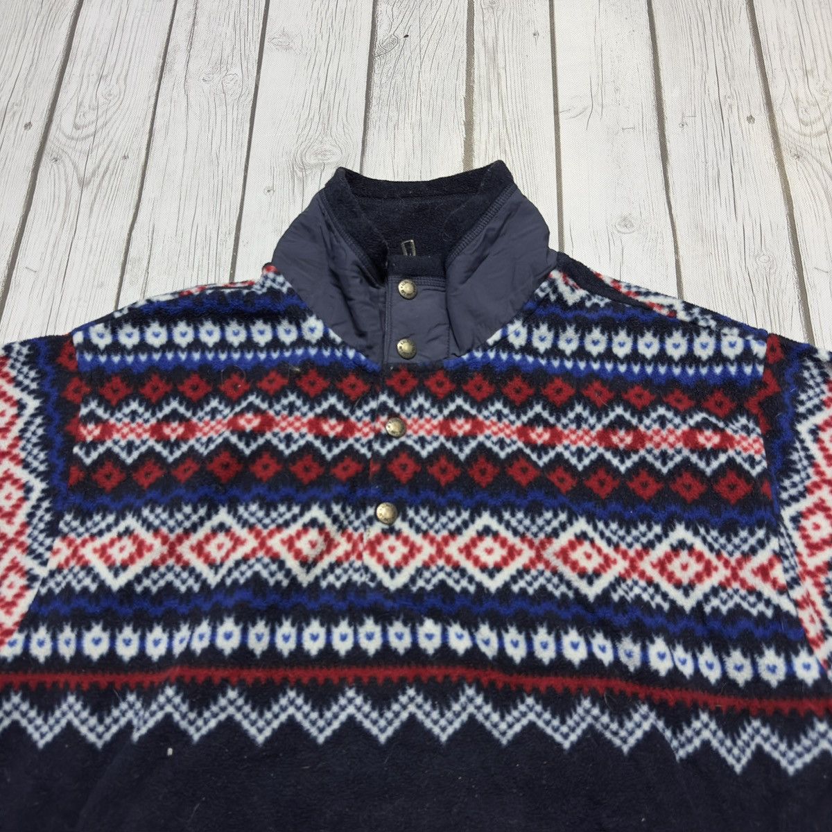 Polo Ralph Lauren × Vintage Vintage Polo fleece sweatshirt Size US L / EU 52-54 / 3 - 3 Thumbnail