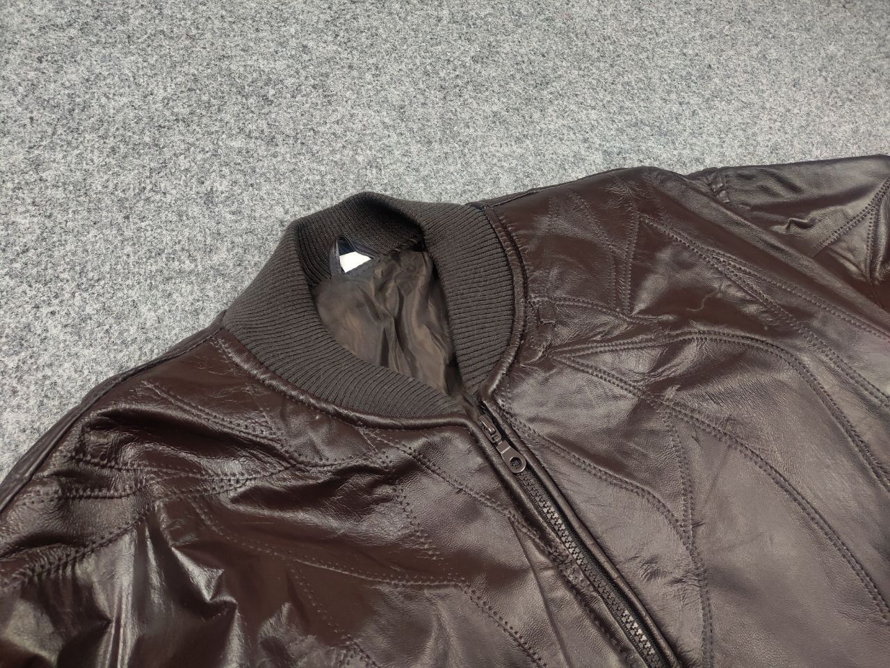If Six Was Nine Vintage 90's brown patched leather bomber Jacket LGB Rick Size US XL / EU 56 / 4 - 11 Thumbnail