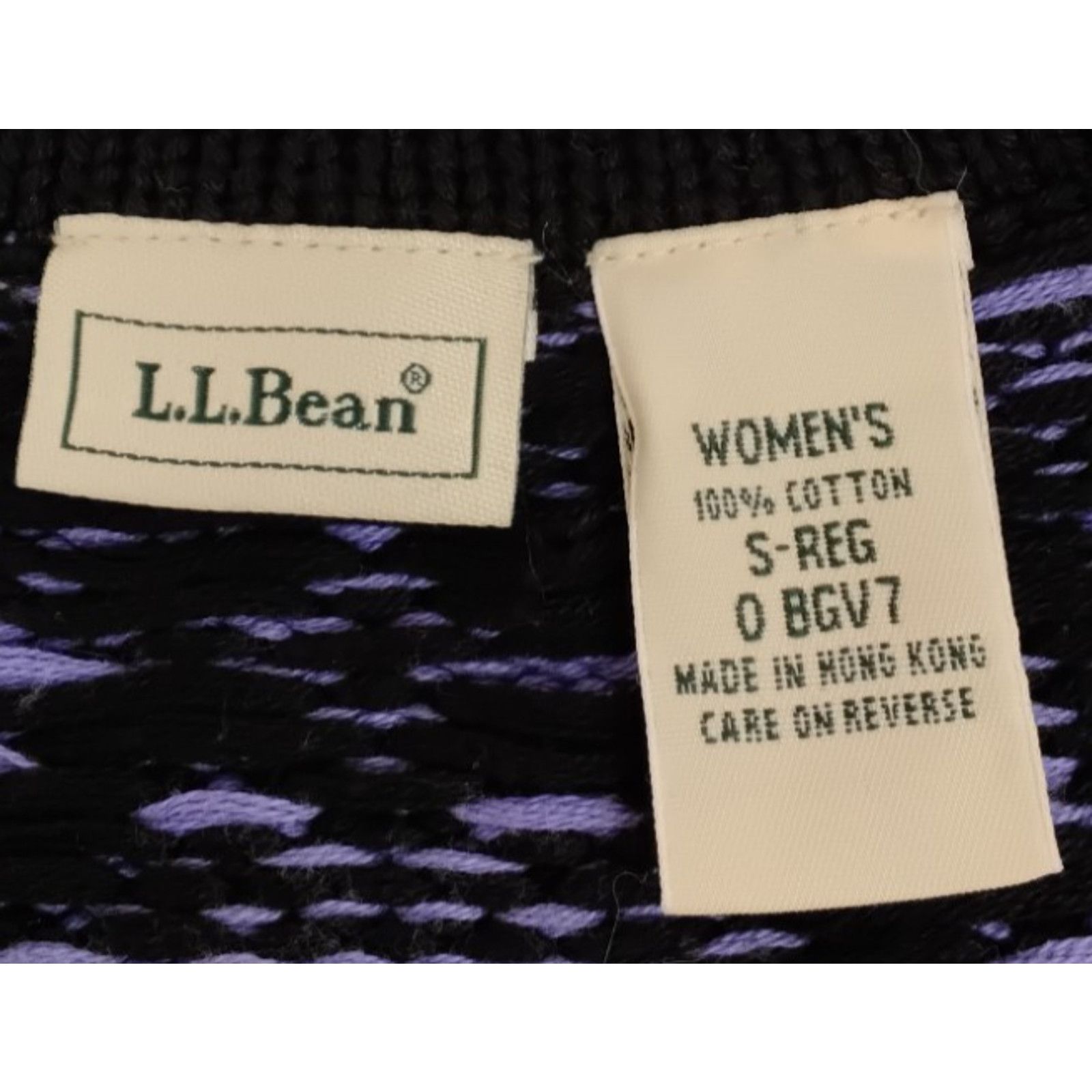 L.L. Bean L.L. Bean Sweater Women's S Purple Full Zip Fair Isle Size S / US 4 / IT 40 - 8 Thumbnail