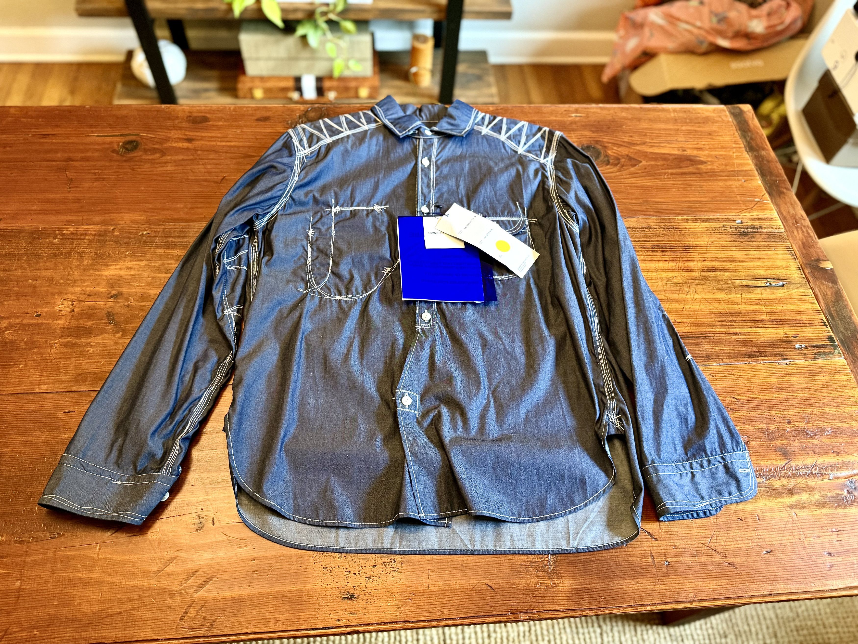Stitched Contrast Dress - Workshirt