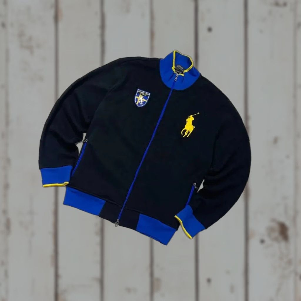 Polo Ralph Lauren Polo Ralph Lauren Sweden Full Zip Sweatshirt Jacket Big Pony Men Size 2XL Black Size US XXL / EU 58 / 5 - 1 Thumbnail