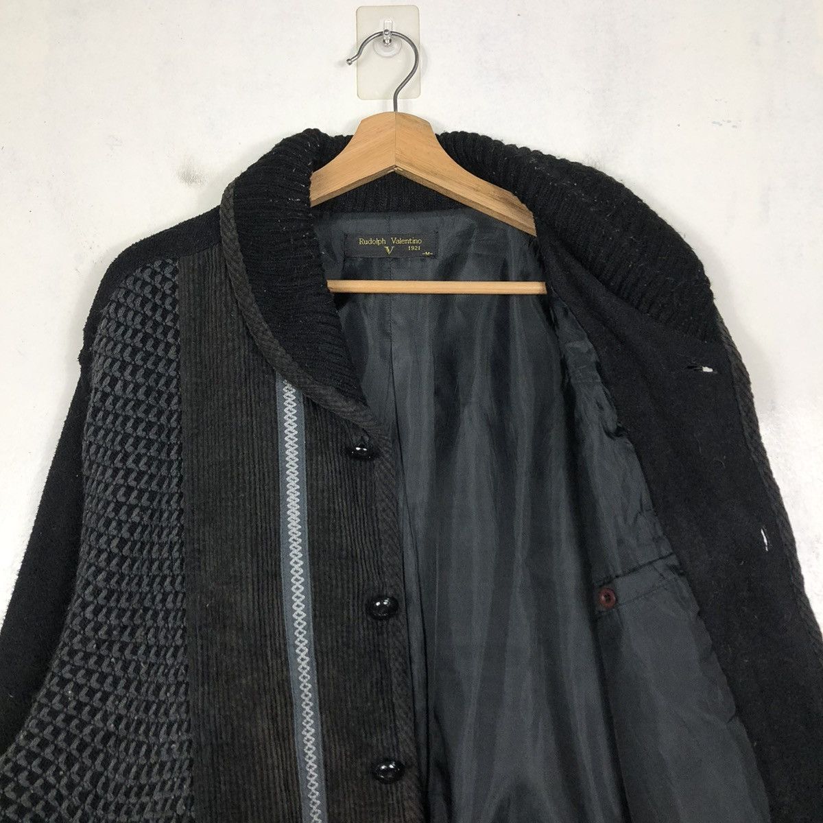 Japanese Brand × Vintage 📌VINTAGE BOMBER JACKET KNIT RUDOLF VALENTINO Size US M / EU 48-50 / 2 - 13 Thumbnail