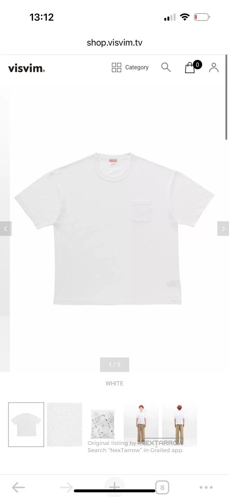 Visvim visvim jumbo short sleeve t. Size US L / EU 52-54 / 3 - 6 Thumbnail