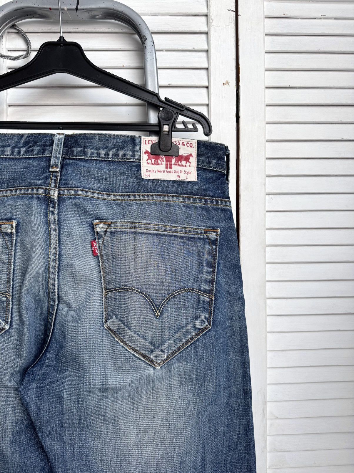 Levi's Vintage Levi’s Western Cowboy Jeans Blue Distressed Denim Size US 36 / EU 52 - 11 Thumbnail