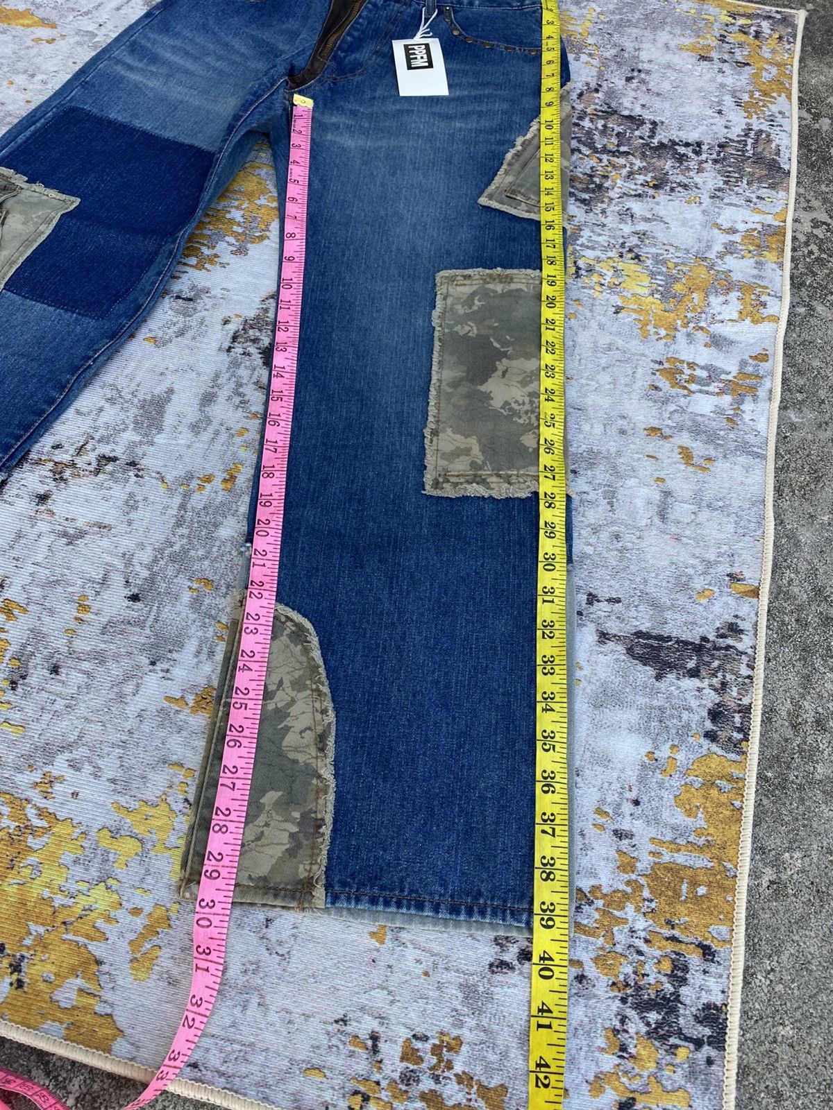 PPFM PPFM patchwork rebuild denim pants camouflage cargo pockets Size US 30 / EU 46 - 15 Thumbnail