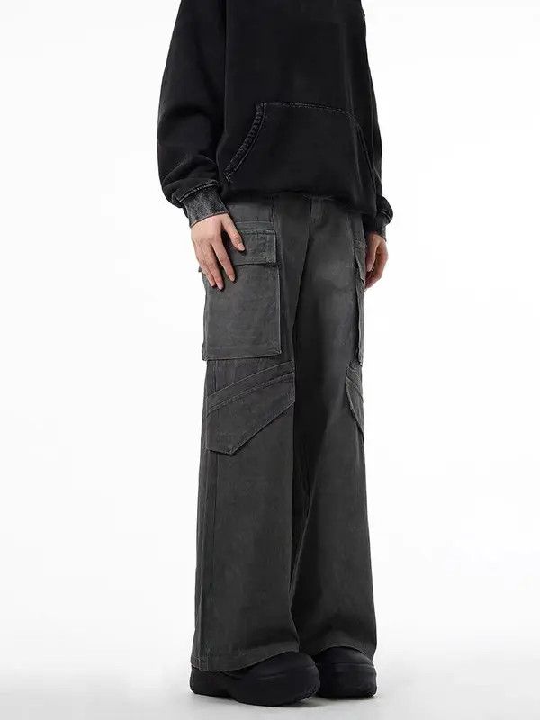 VIBE Vintage washed multi-pocket cargo jeans Size US 32 / EU 48 - 1 Thumbnail