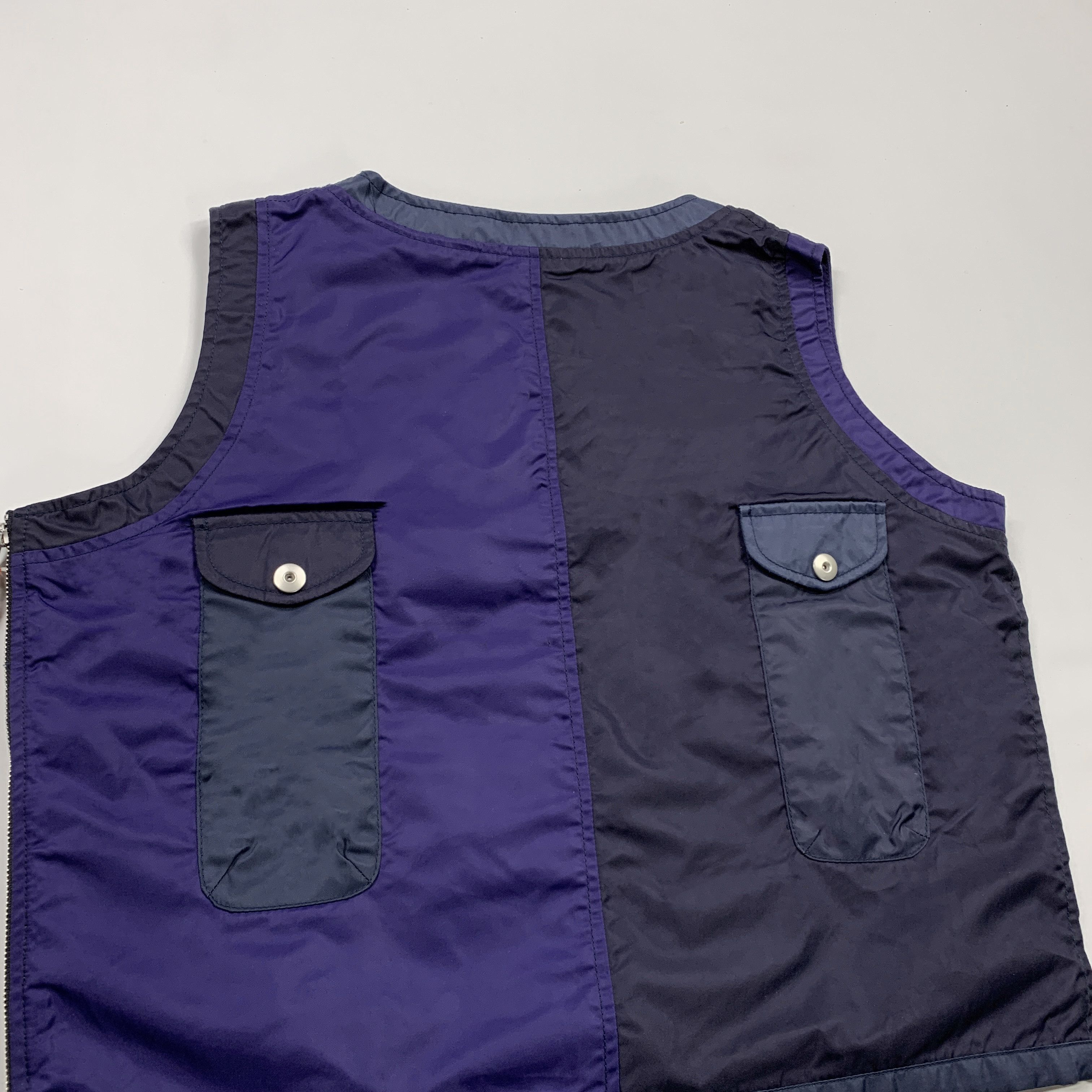 Beams Plus × Engineered Garments Dip Ltd Mixed Pullover Vest (Navy) Size US M / EU 48-50 / 2 - 5 Thumbnail