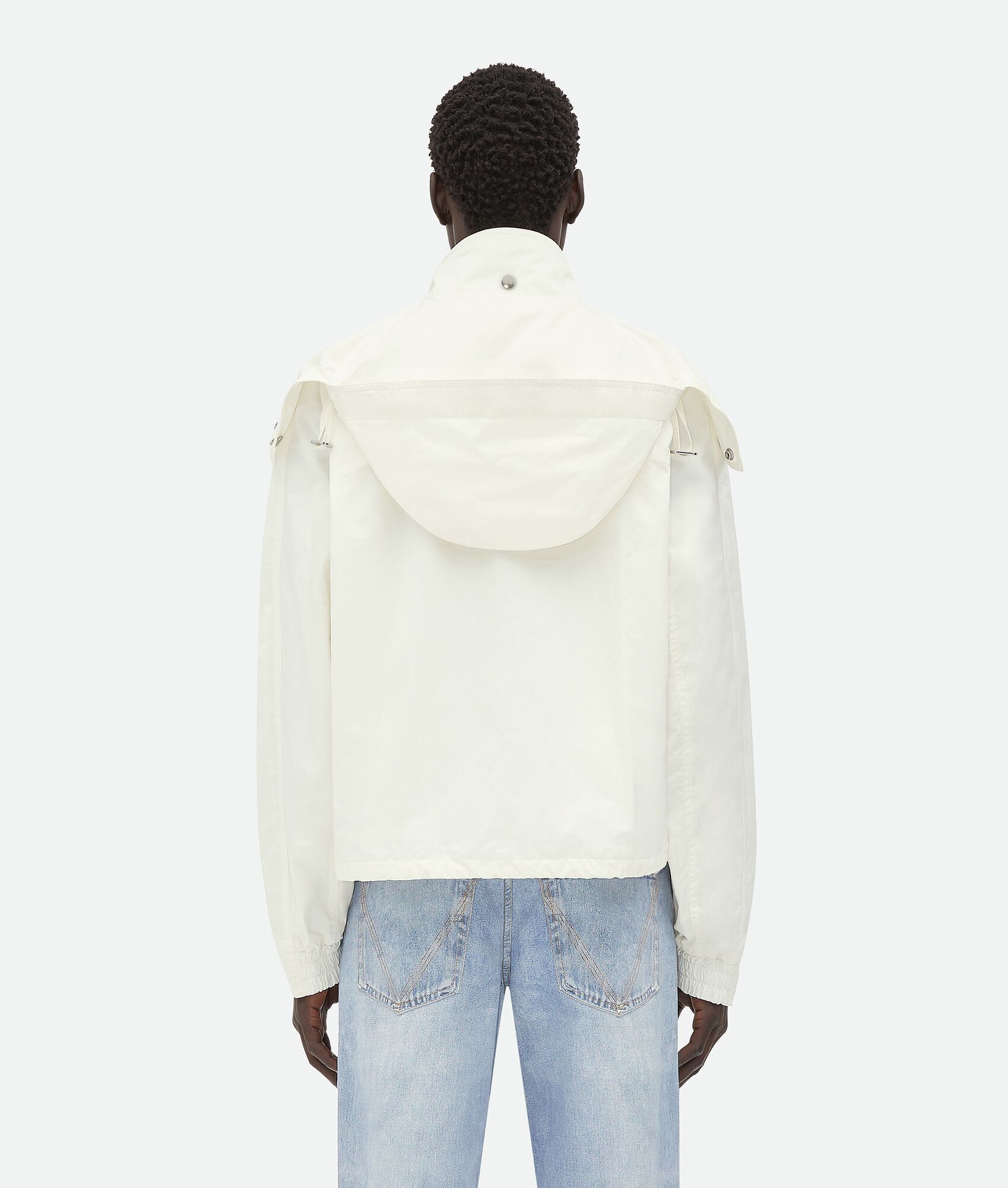 Bottega Veneta Chalk White Tech Nylon Blouson Size US M / EU 48-50 / 2 - 5 Thumbnail