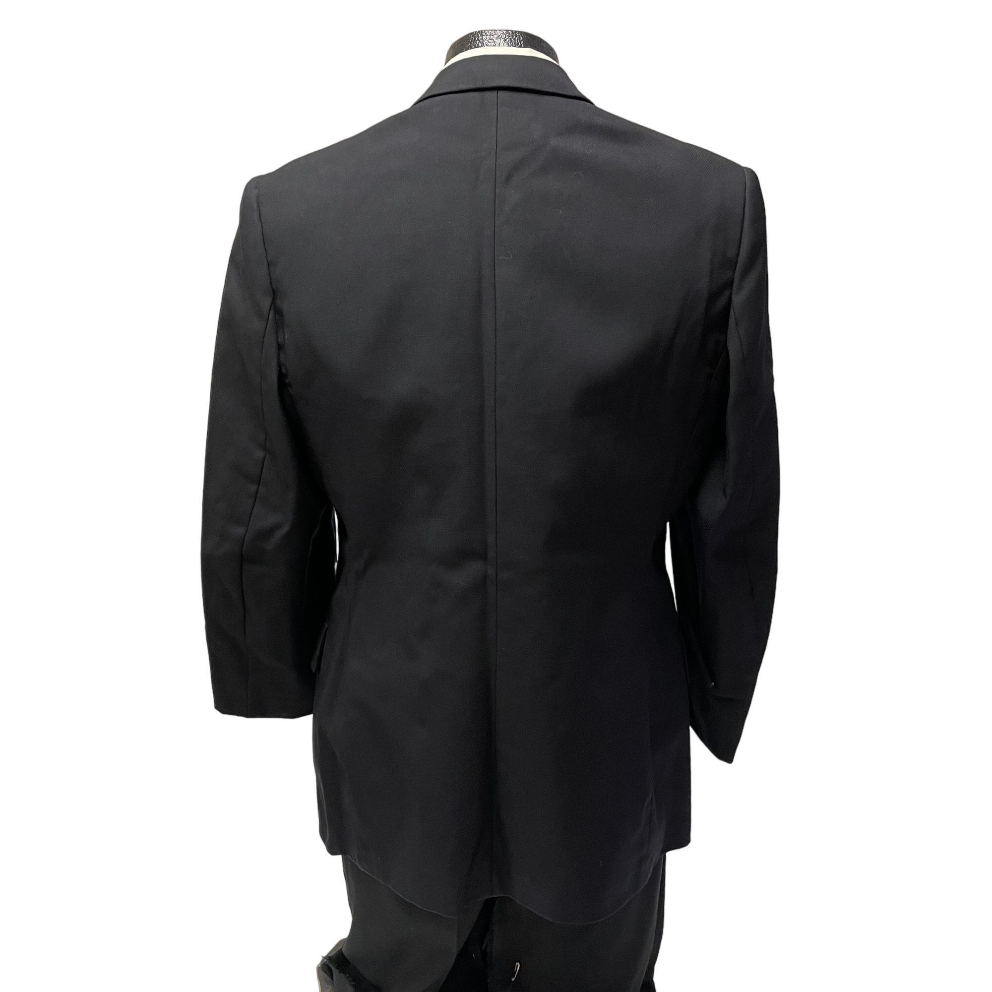 Other Vtg BAWI German Military Sport Coat Black GABARDINE Jacket Size 38R - 11 Thumbnail