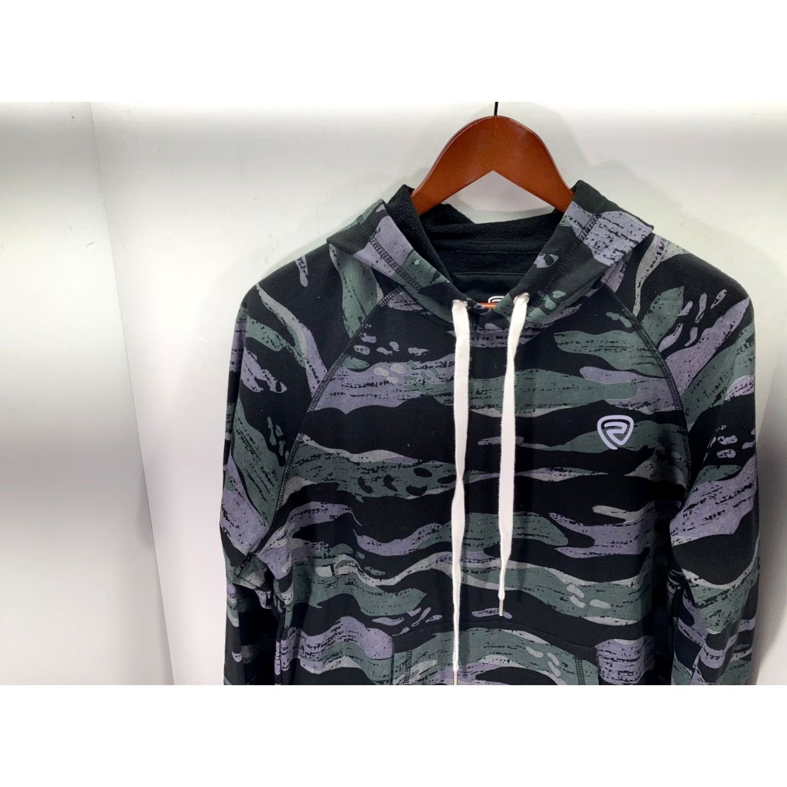 Denime Rock & Roll Denim Pullover Hooded Sweatshirt Mens M Multicolor Camo Western Cowboy Drawstring Size US M / EU 48-50 / 2 - 4 Thumbnail