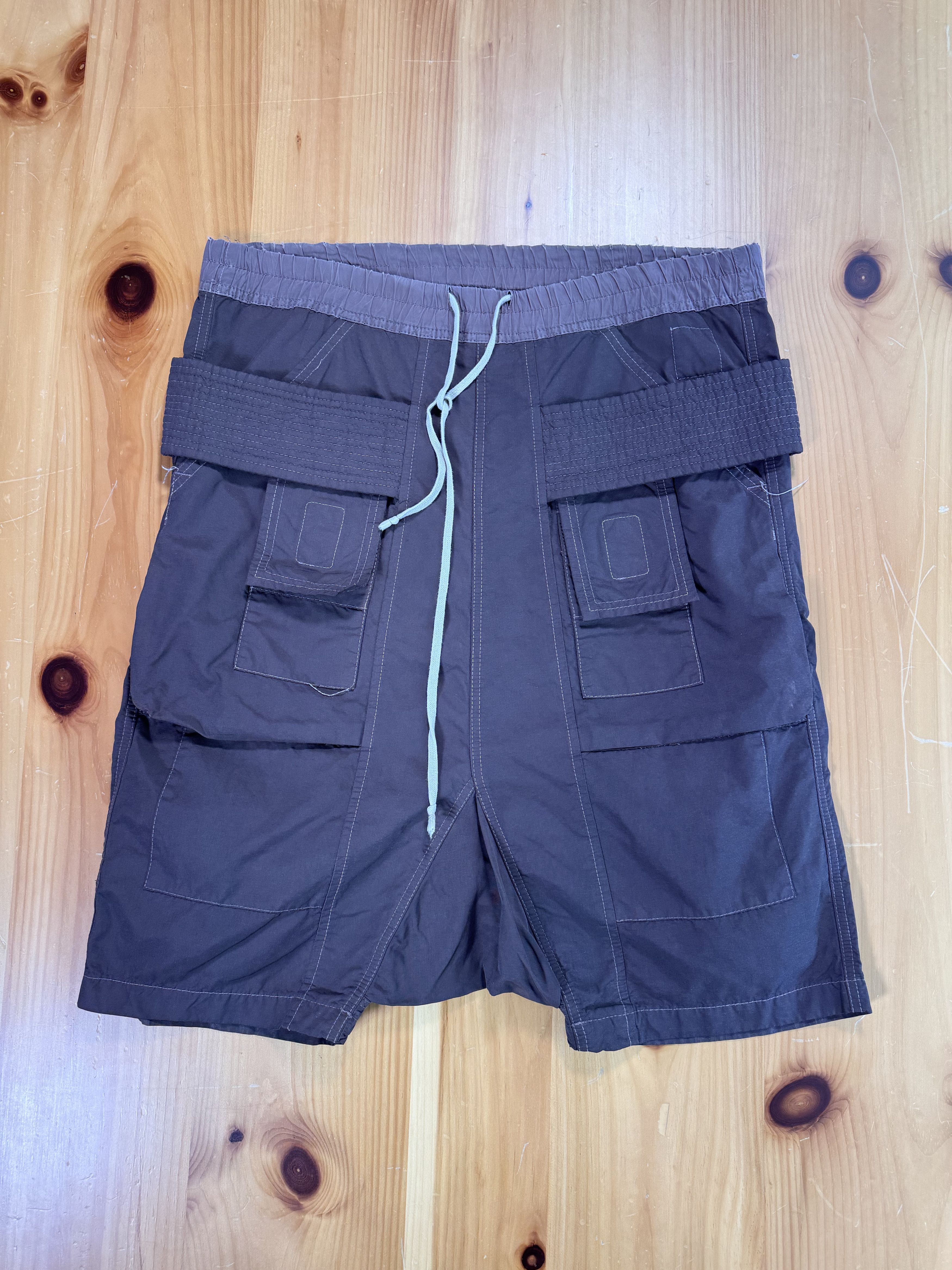 Rick Owens RARE COLOR Blood Creatch Cargo Shorts