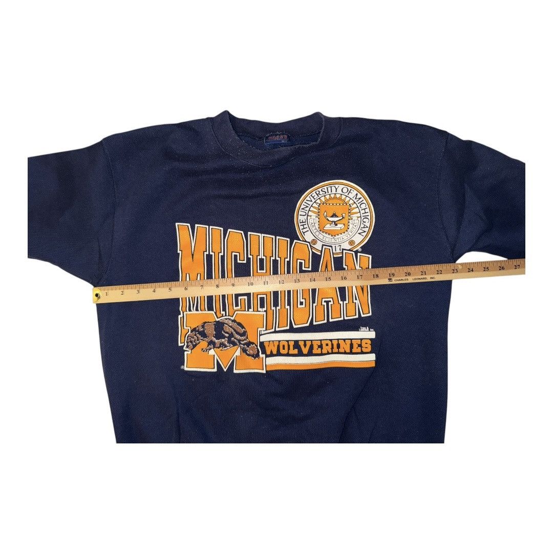 Gildan Vintage 90s MADE IN USA University of Michigan Wolverines Size US XL / EU 56 / 4 - 2 Thumbnail