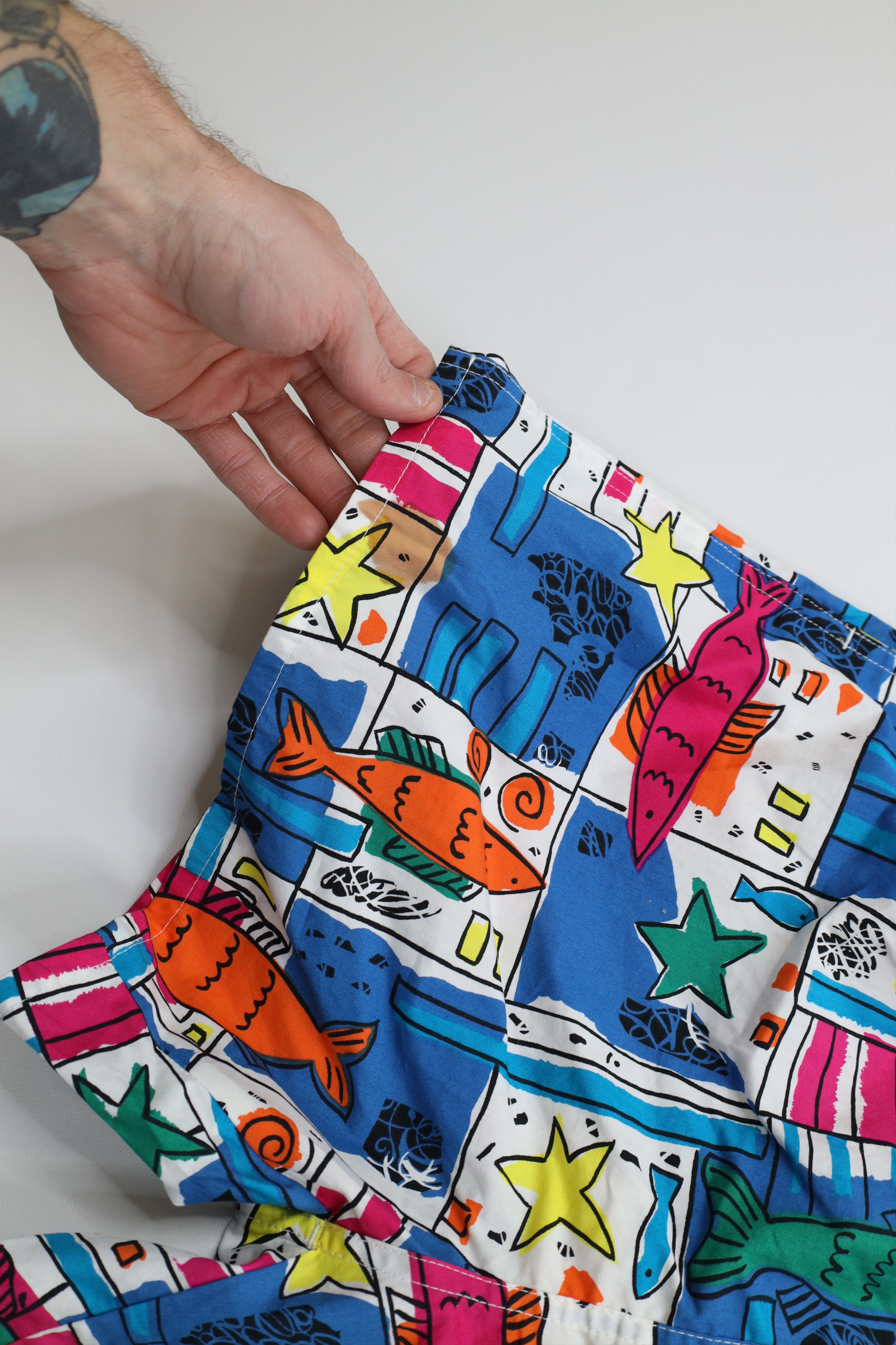 Lacoste Vintage 80s Izod Lacoste Lined Shorts Swim Trunks Cotton Size US 34 / EU 50 - 6 Thumbnail