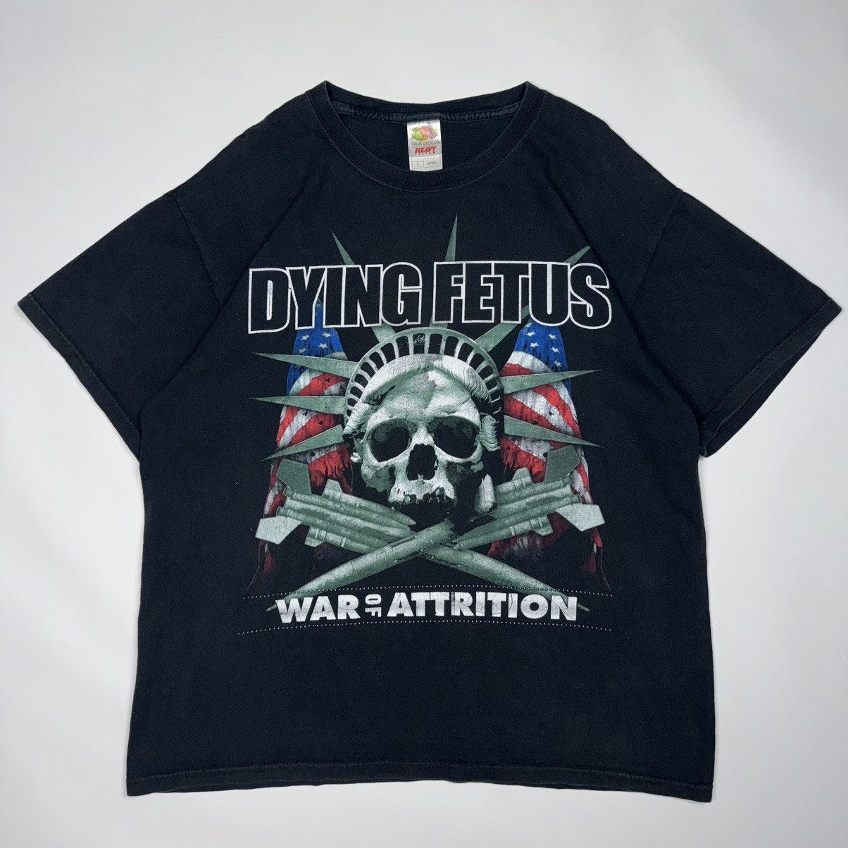Vintage DYING FETUS WAR OF ATTRITION VINTAGE DEATH METAL RARE TEE Size US L / EU 52-54 / 3 - 1 Thumbnail