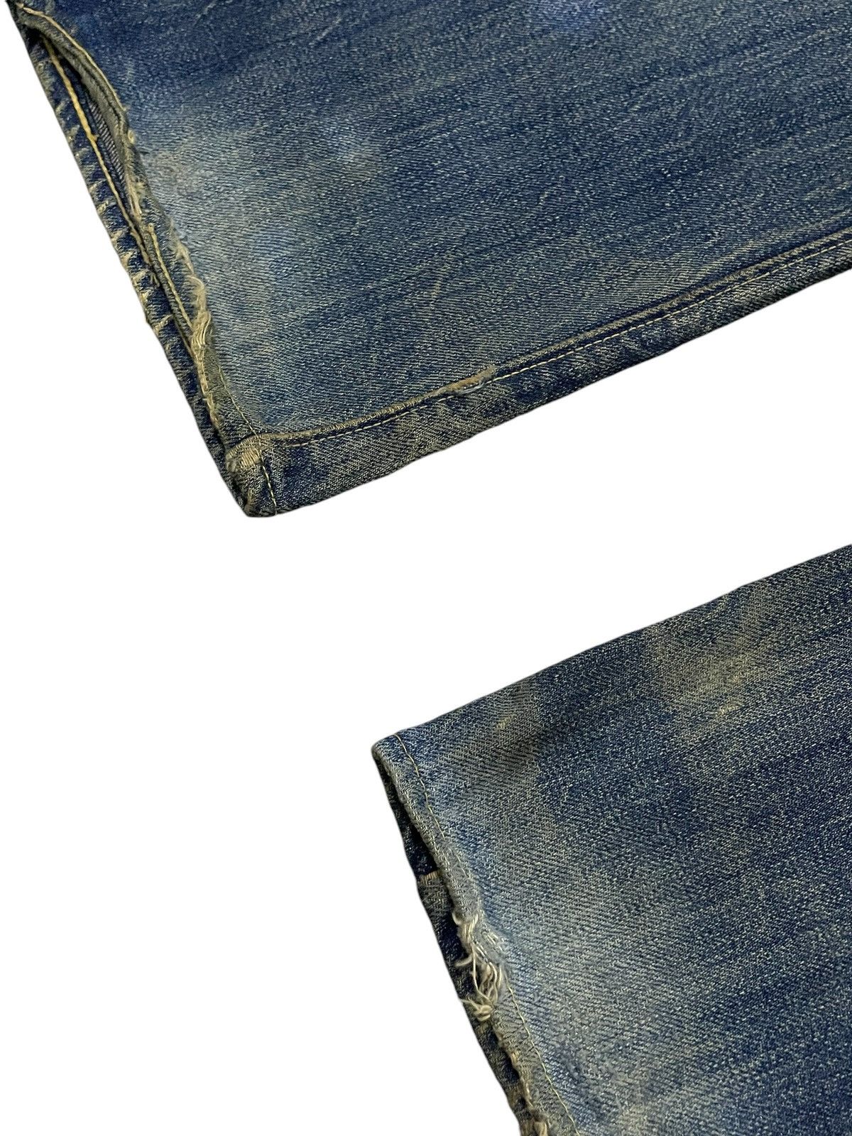Kapital × Sugar Cane × Toyo Enterprises Vintage Sugar Canes 140z Hemp Green Selvedge Mud Wash Jeans Size US 29 - 16 Thumbnail