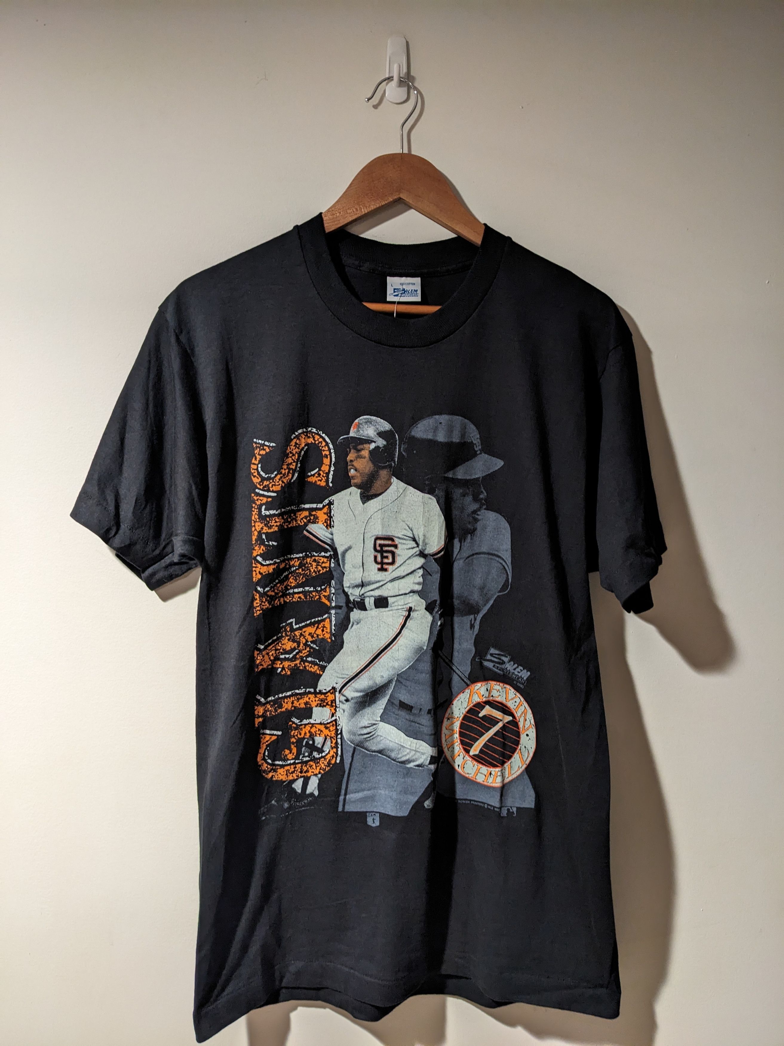 Vintage Vintage 1990 San Francisco Giants Kevin Mitchell T-Shirt Size US L / EU 52-54 / 3 - 1 Thumbnail