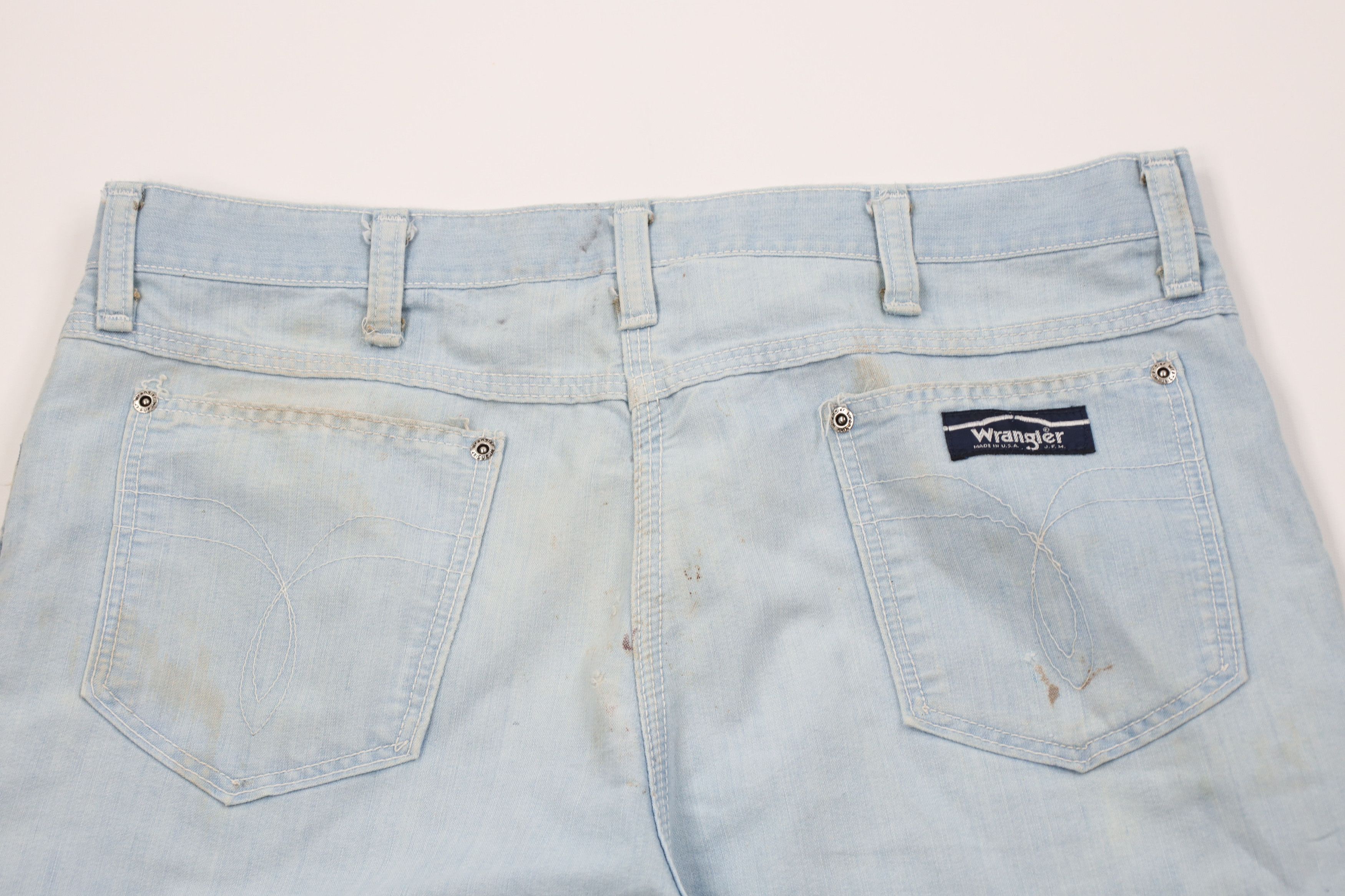 Wrangler Vintage 70s Wrangler Thin Bell Bottoms Jeans Blue USA Size US 36 / EU 52 - 12 Thumbnail