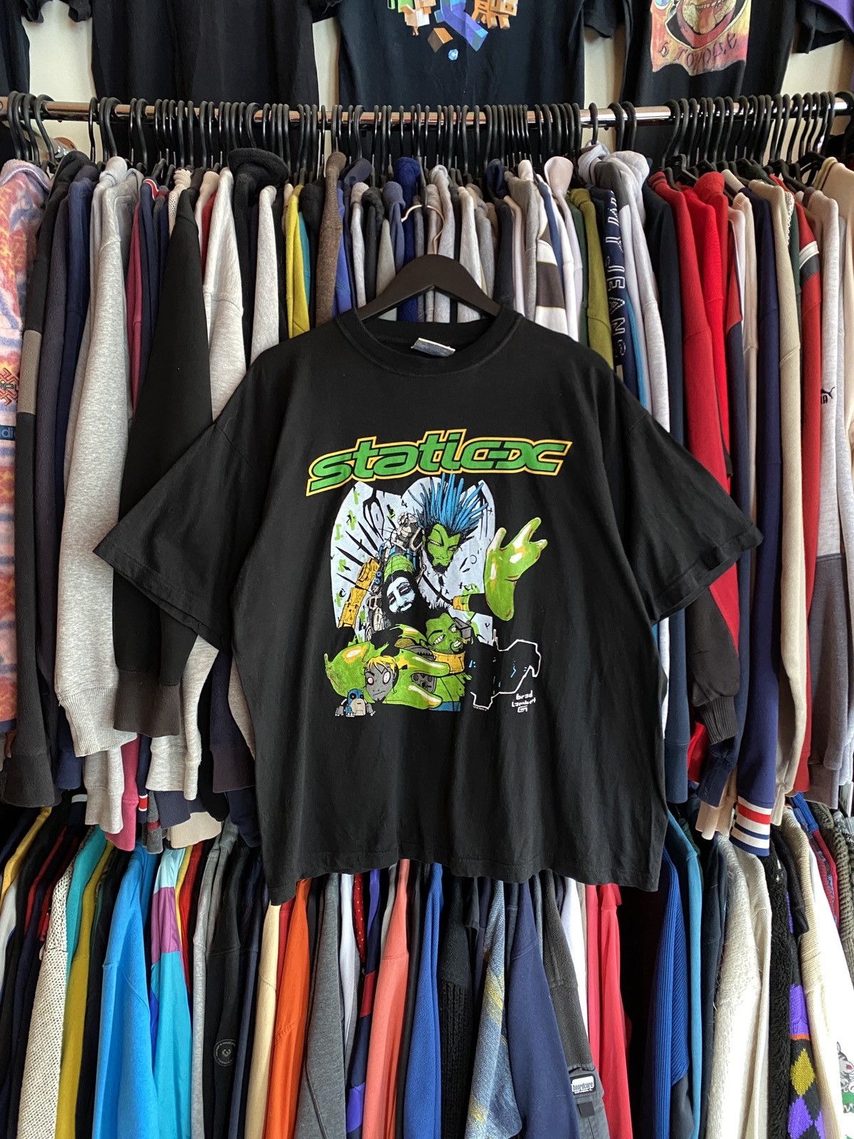 Band Tees VINTAGE STATIC X BAND T-SHIRT 90s Size US XL / EU 56 / 4 - 1 Thumbnail