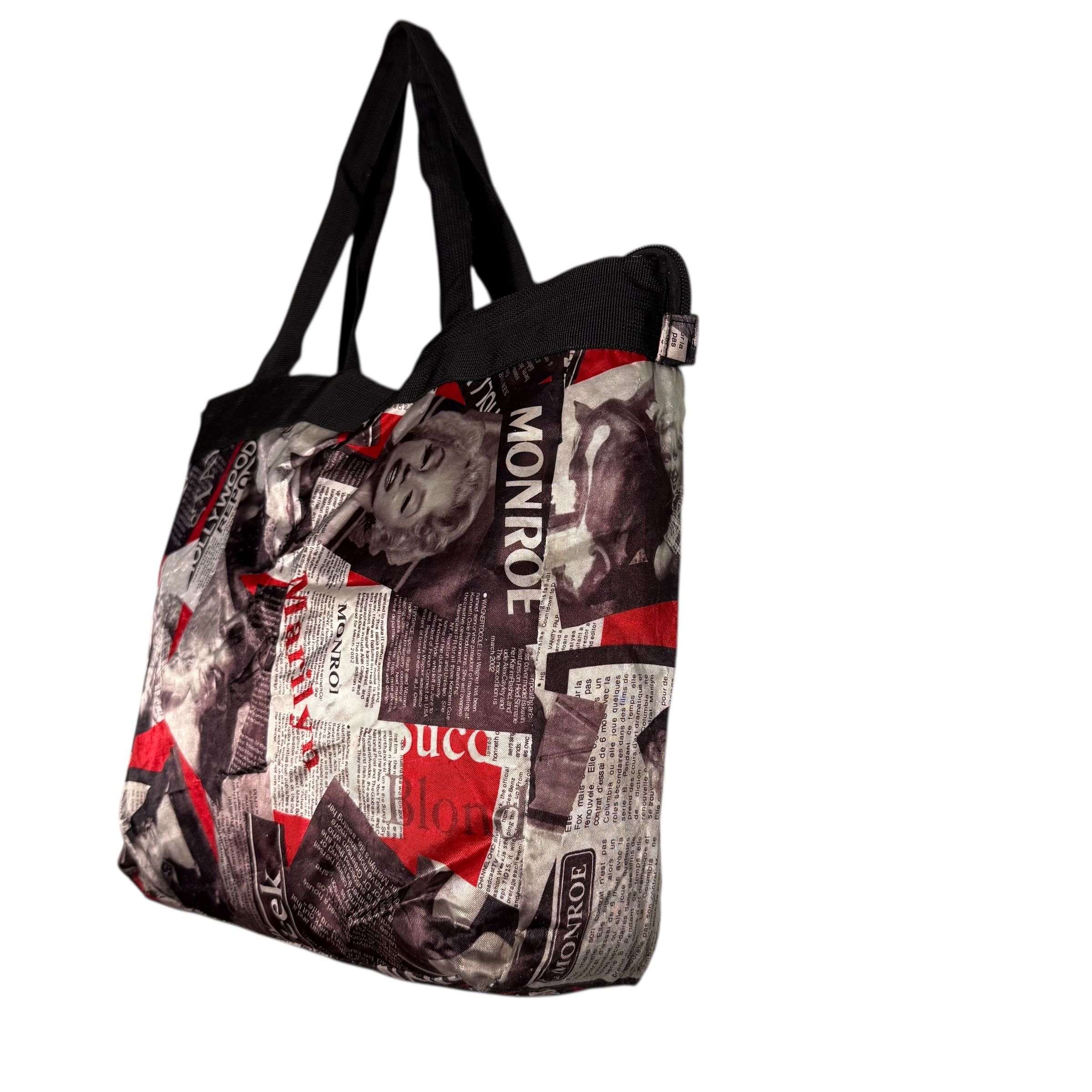 Band Tees 🔥RARE🔥Marilyn Monroe AOP Newspaper Printed Tote Bag Size ONE SIZE - 4 Thumbnail