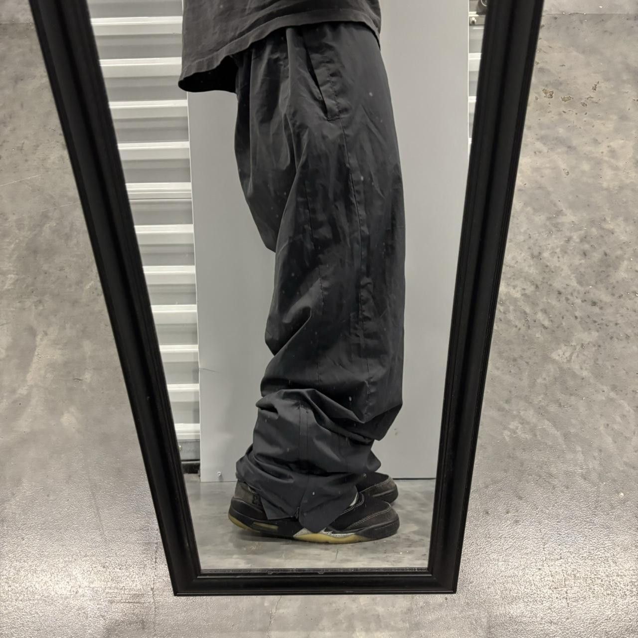 Japanese Brand × Vintage Crazy Vintage Y2K/2000s Baggy Grey Streetwear Skater Track Pants! Size US 36 / EU 52 - 2 Thumbnail